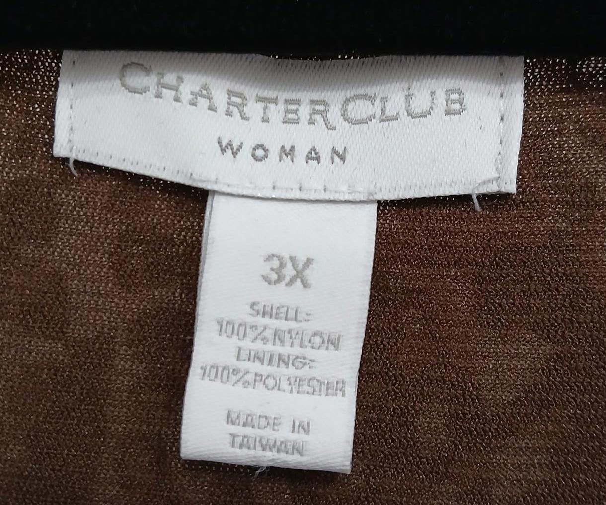 Charter Club Charter Club Women's 3X Brown Tank Dress NWT Size 3XL / US 20-22 - 3 Thumbnail