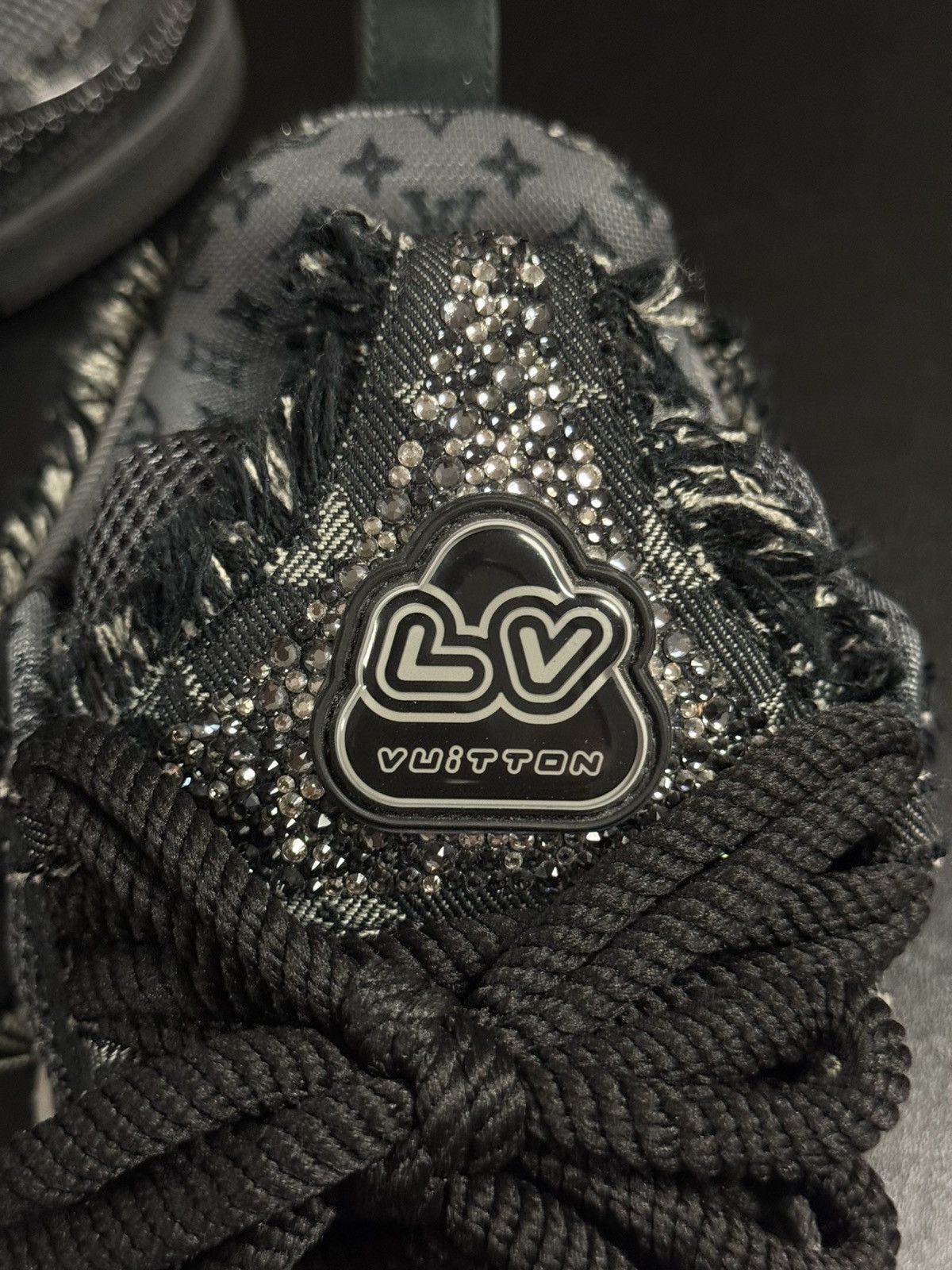 Louis Vuitton Louis Vuitton Swarovski Crystal Skates Black 8.5LV/9.5US Size US 9.5 / EU 42-43 - 10 Thumbnail