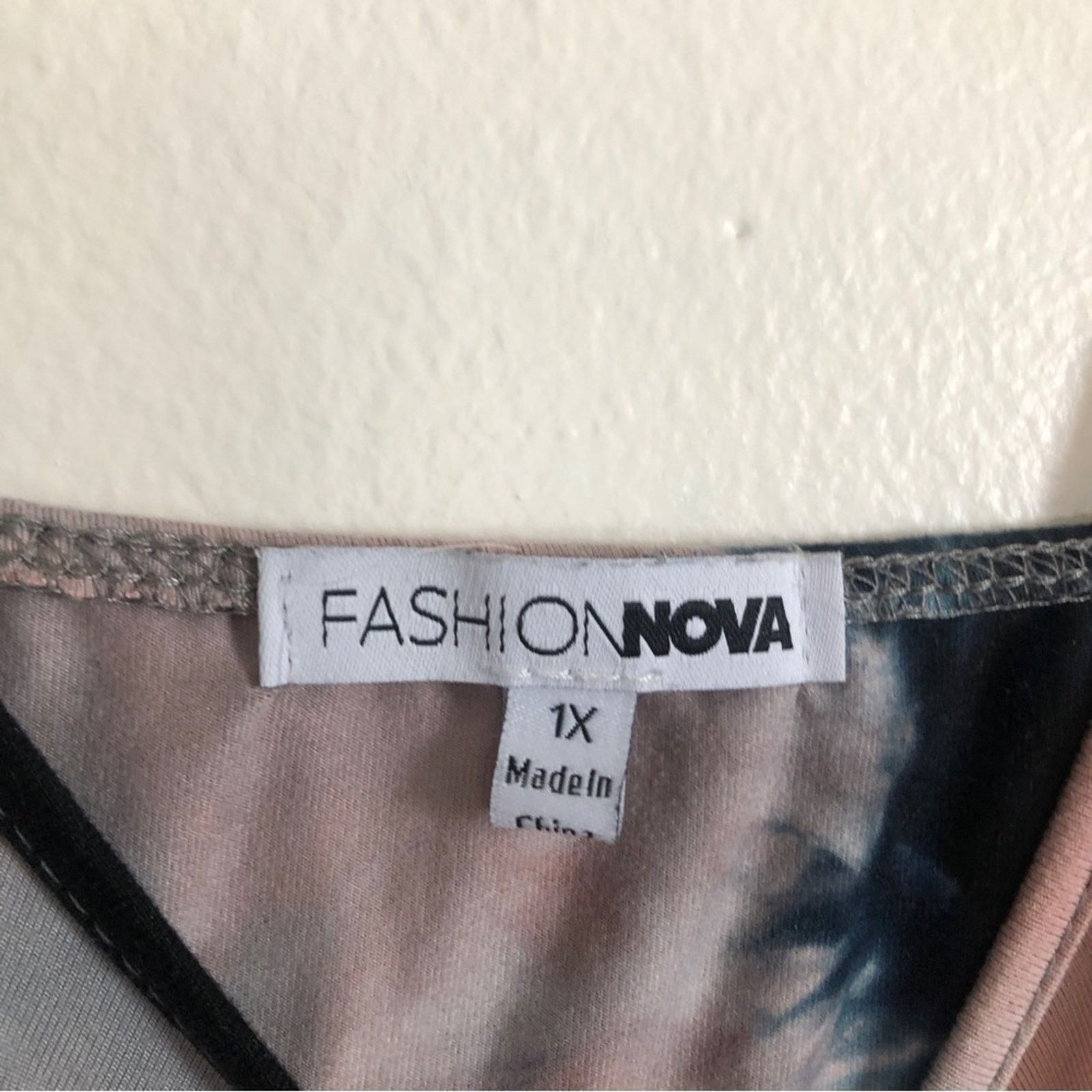 Other Fashion Nova Tie Dye Blue Pink Purple Bodycon Dress Size XL / US 12-14 / IT 48-50 - 7 Thumbnail