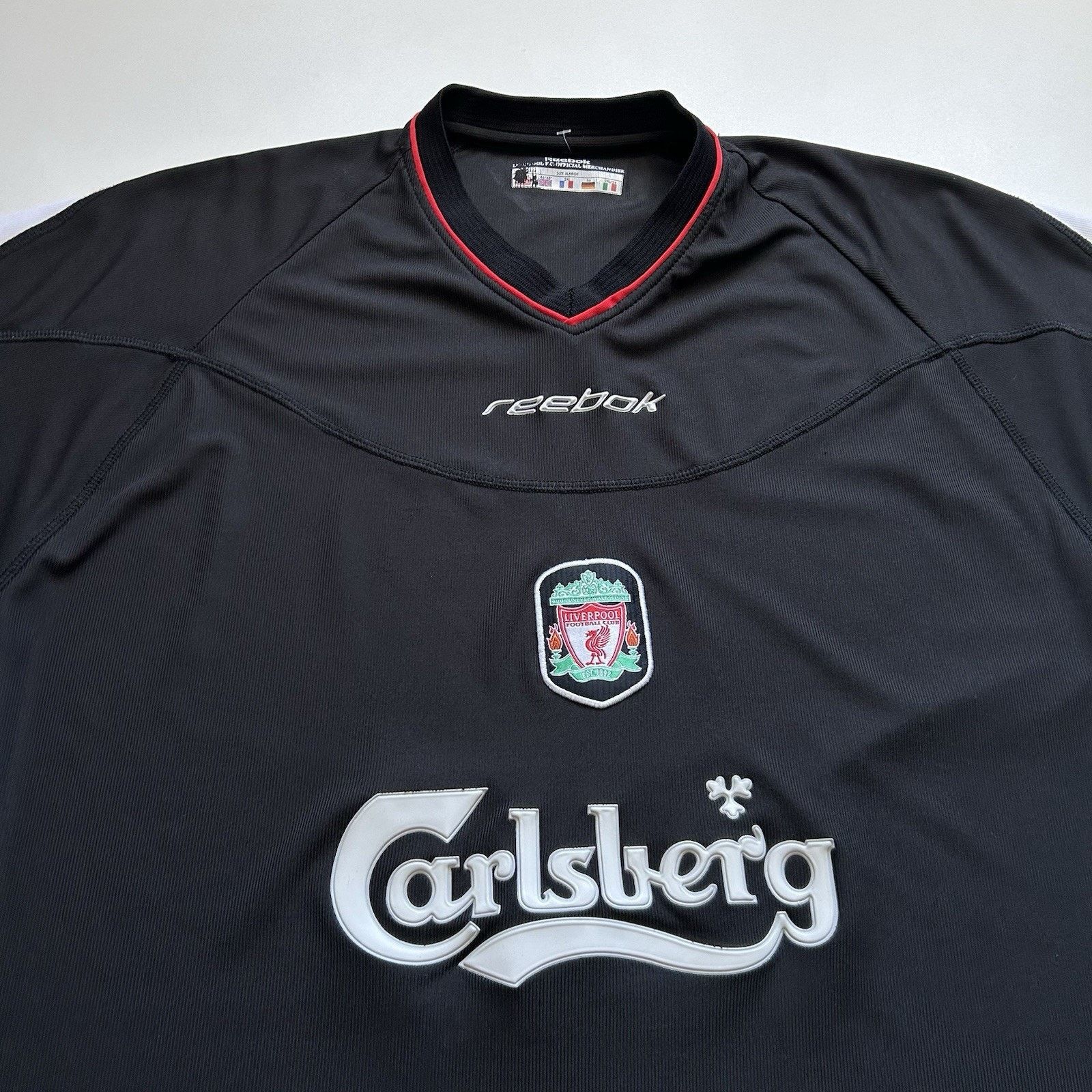 Reebok × Vintage Liverpool FC Reebok Carlsberg Soccer Third Jersey Shirt 2XL Size US XXL / EU 58 / 5 - 2 Thumbnail