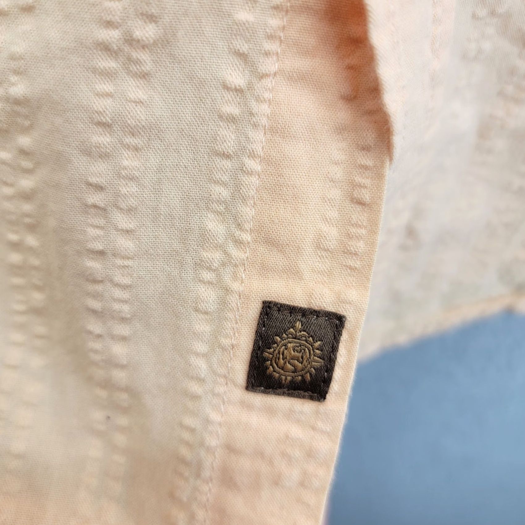 The Territory Ahead The Territory Ahead Shirt Mens LT Short Sleeve Button Up Peach Window Pane Size US L / EU 52-54 / 3 - 5 Thumbnail