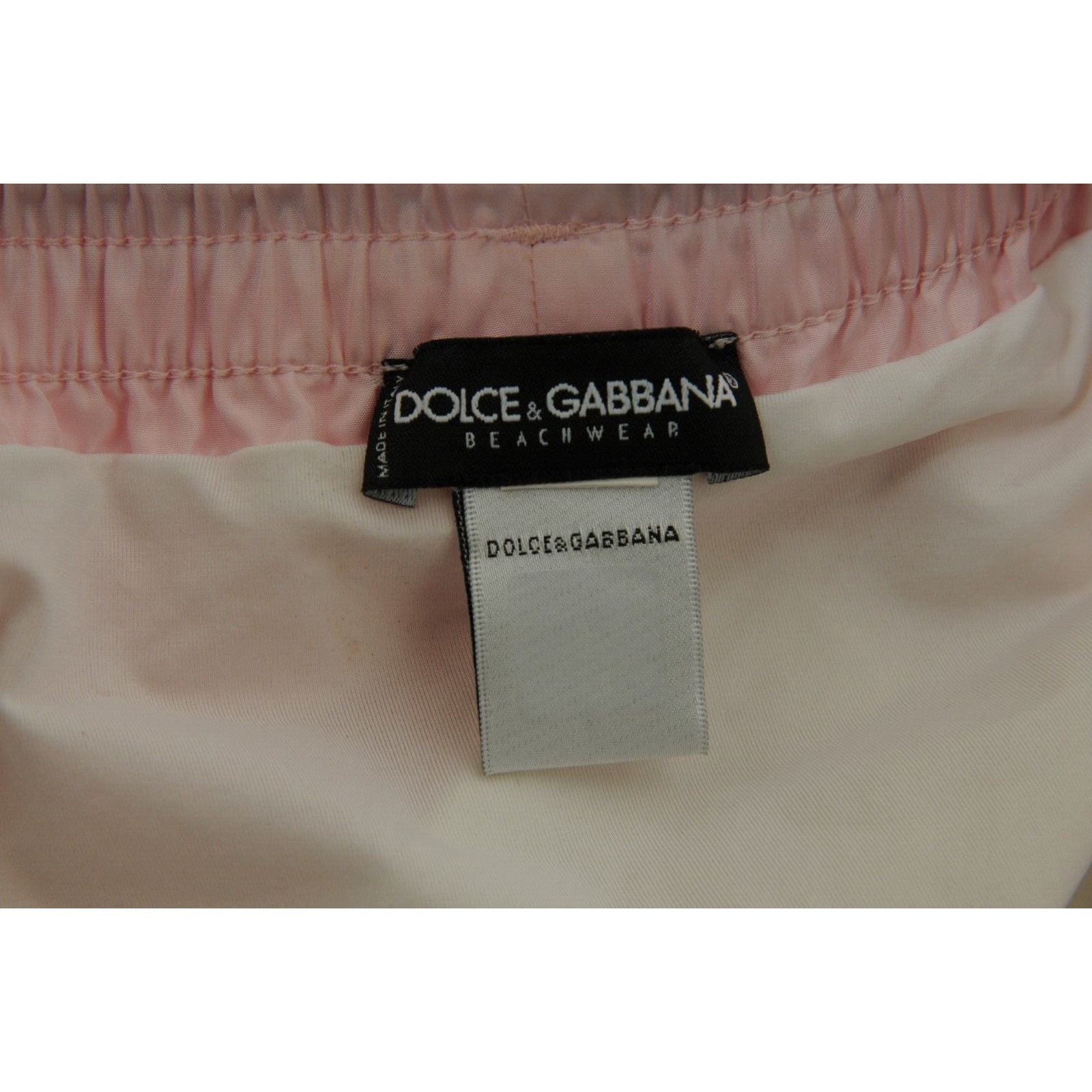 Dolce & Gabbana King Swim Shorts Size XL Pink Black Nylon Size US 36 / EU 52 - 5 Thumbnail