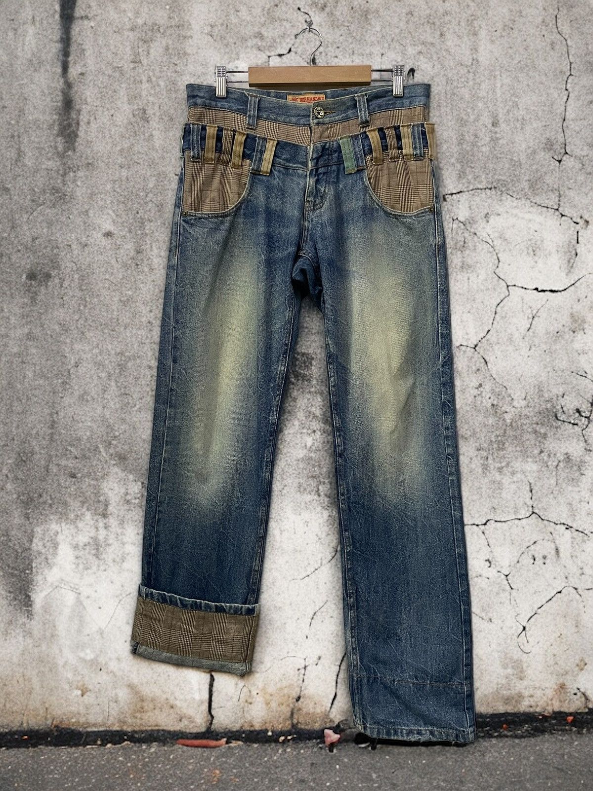 GOSTAR DE FUGA × PPFM × semanticdesign Normanbros japan double waist layered multi pocket jeans Size US 30 / EU 46 - 1 Thumbnail