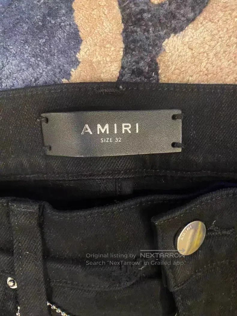 Amiri Amiri Classic Seasonal Multi-Element Patchwork Black Jeans Size US 32 / EU 48 - 4 Thumbnail