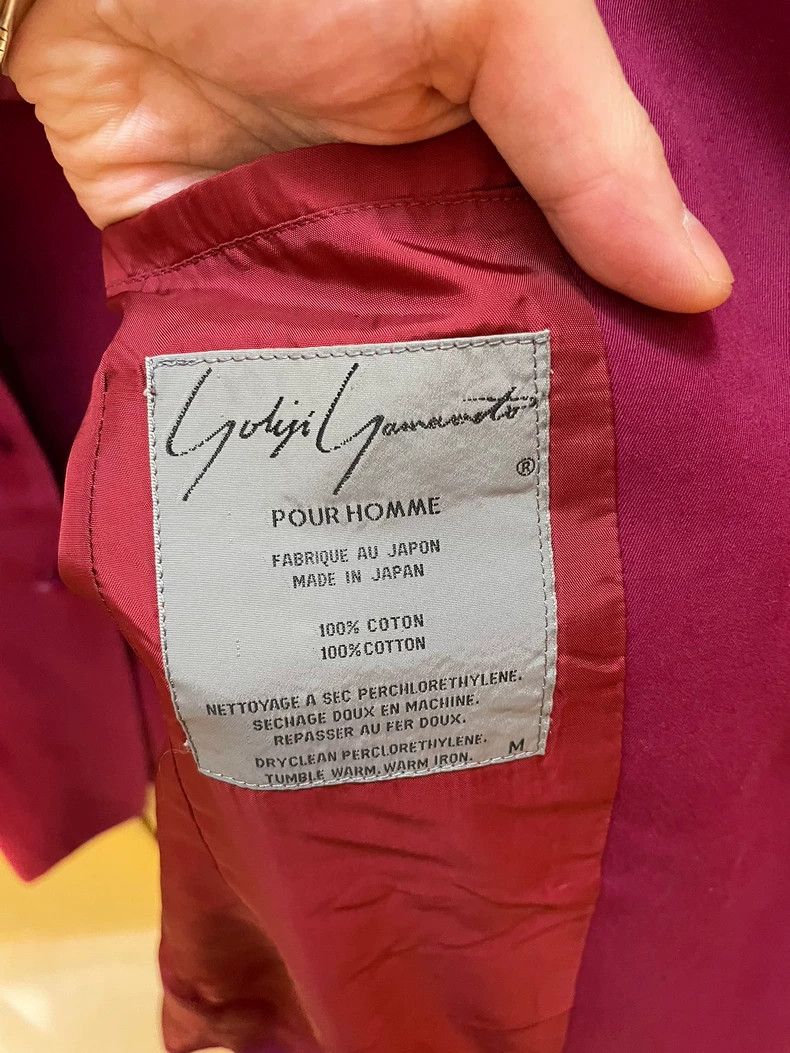 Yohji Yamamoto Yohji Yamamoto size m 90SS Burgundy Show Suit 2501-Nextarro Size 38R - 7 Thumbnail