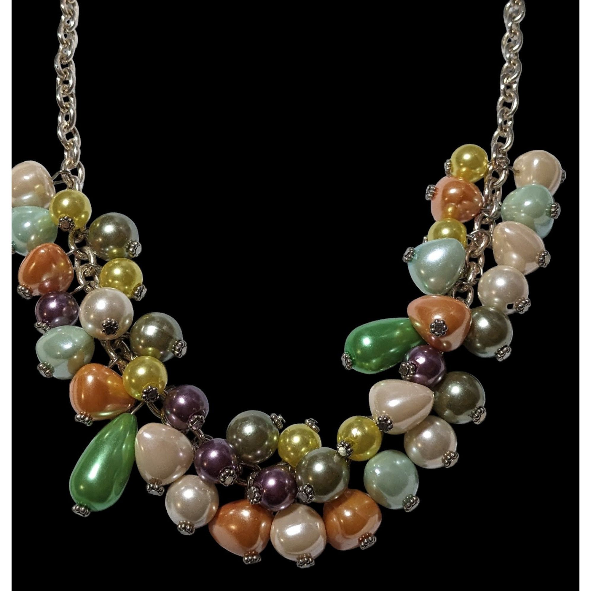 Other Pier 1 Imports Pastel Pearl Cluster Necklace Size ONE SIZE - 2 Thumbnail