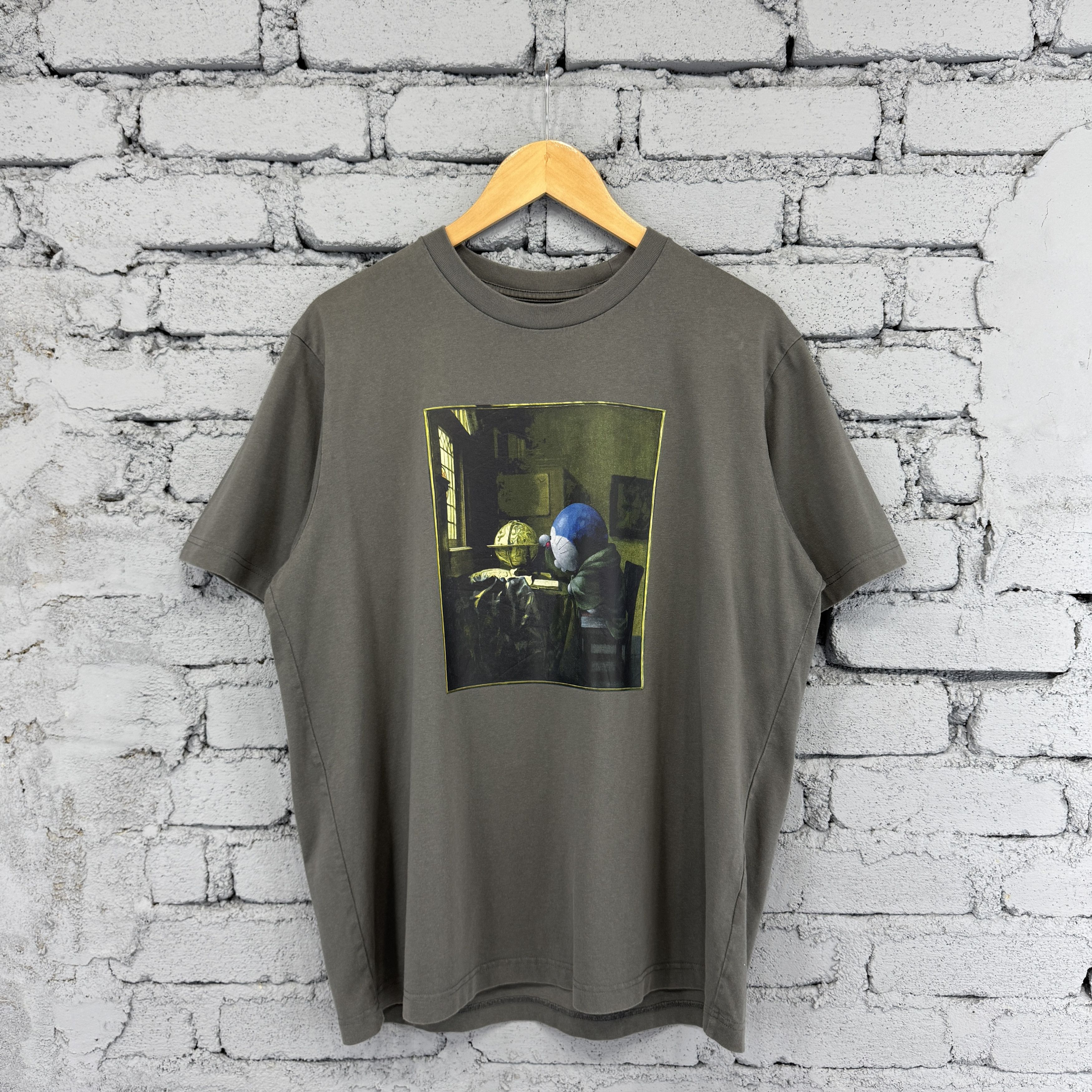 Anime Doraemon Meets The Louvre Graphic By Johannes Vermeer's Tee Size US XL / EU 56 / 4 - 1 Thumbnail