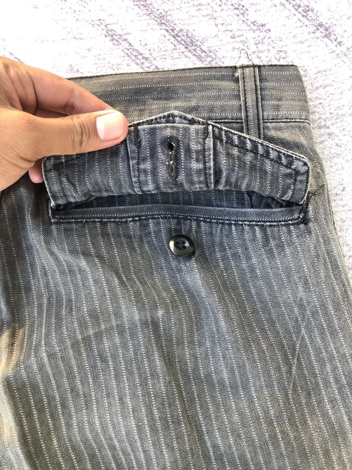 Japanese Brand × Vintage Vintage Cargo Pants Stripe 6 Pocket Tactical Utility Size US 30 / EU 46 - 12 Thumbnail