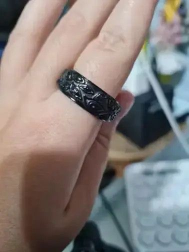 Other Carved Eyes Ring Stainless Steel Vintage Punk Finger Jewelry Size ONE SIZE - 1 Thumbnail