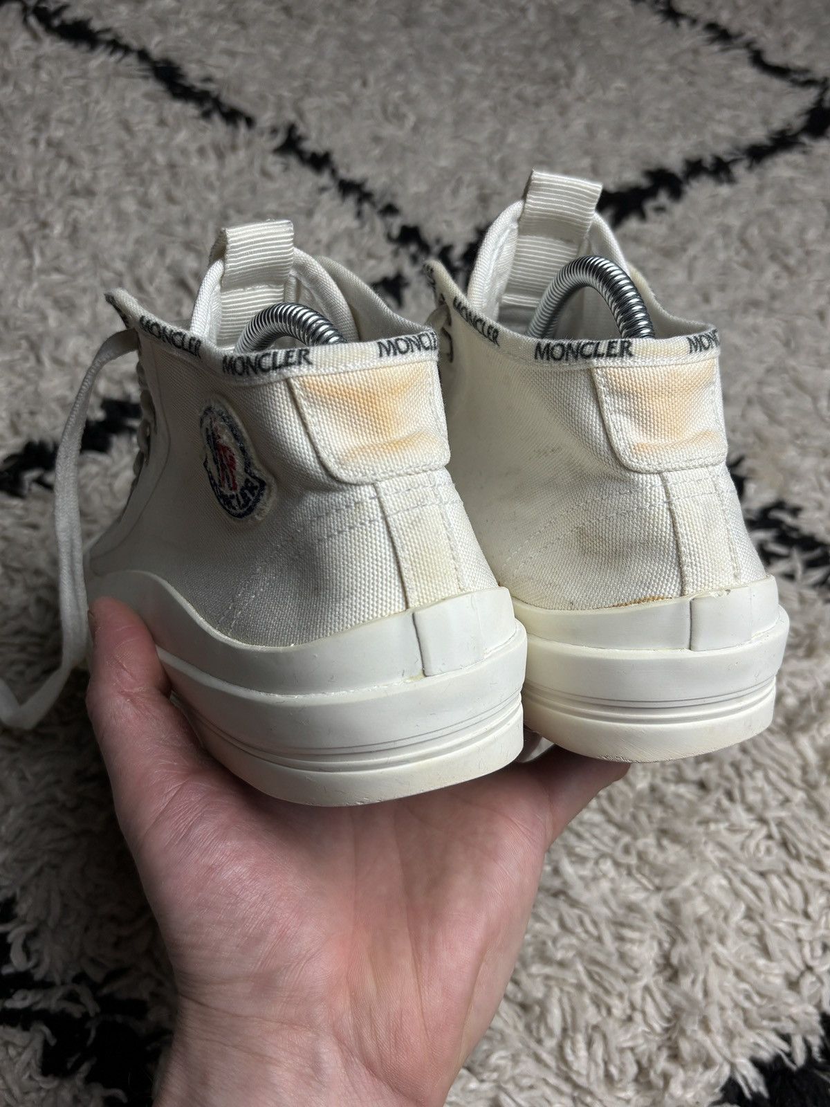 Moncler Moncler Lissex High Top Sneakers Shoes Vintage Size US 7 / IT 37 - 10 Thumbnail