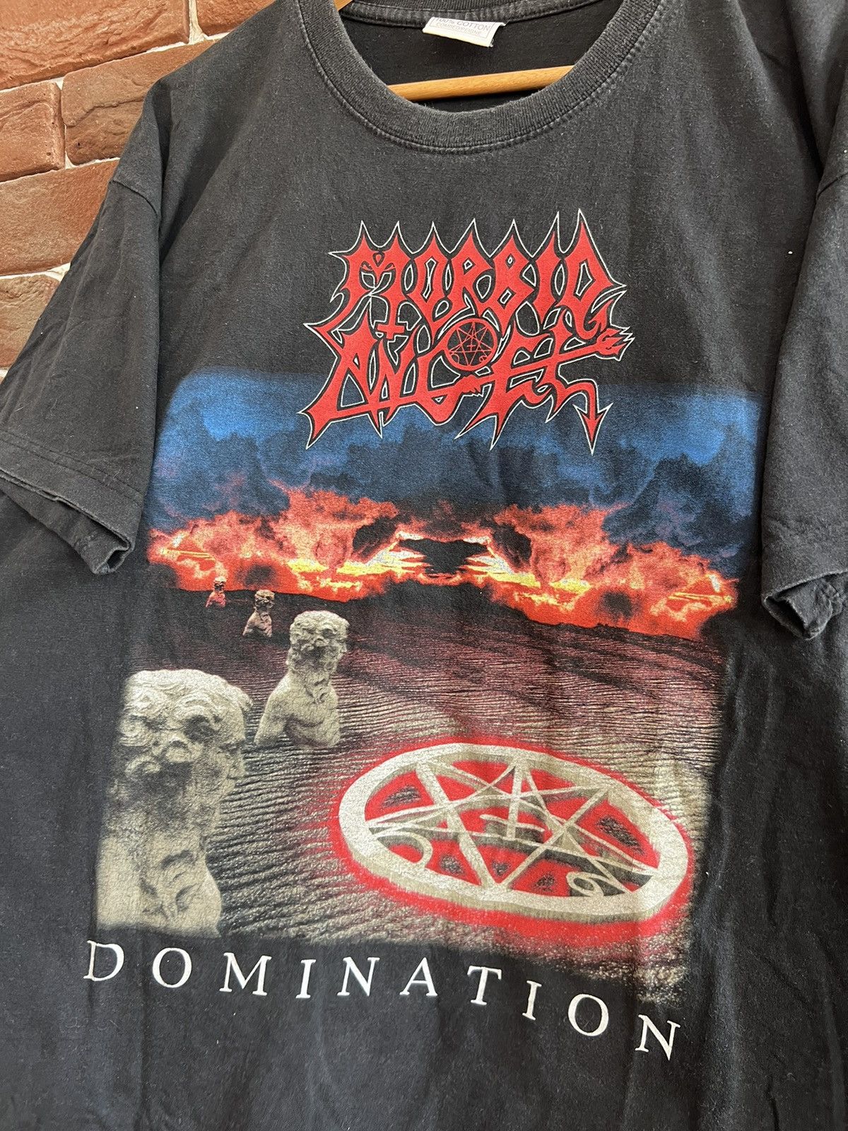 Band Tees Rare Vintage 00s Morbid Angel Domination Metal Band Tshirt Size US XL / EU 56 / 4 - 3 Thumbnail