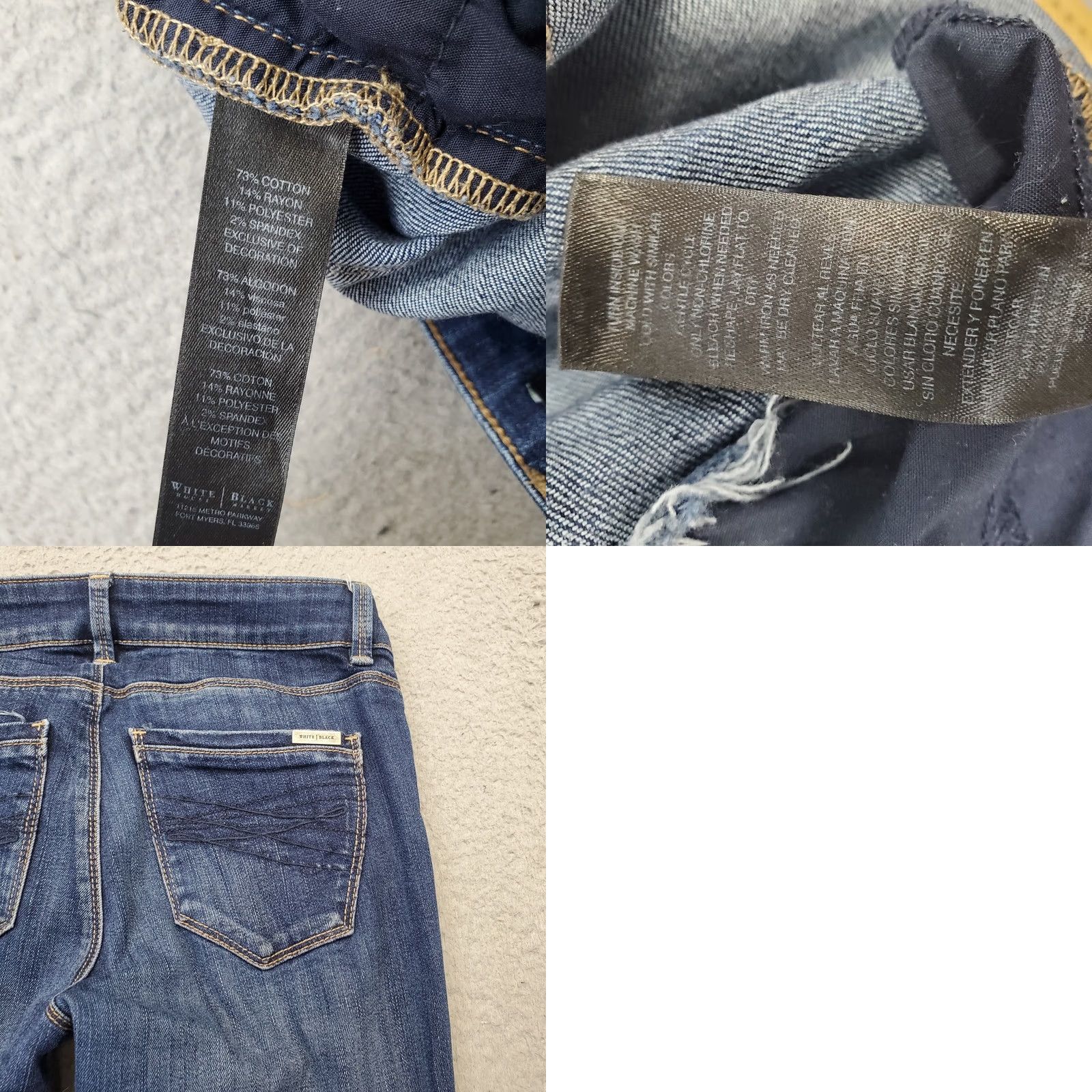 White House Black Market White House Black Market Slim Crop Jeans Womens 0 Blue Denim Cropped 5-Pocket Design Inseam 26" Size 25" / US 0 / IT 36 - 8 Thumbnail