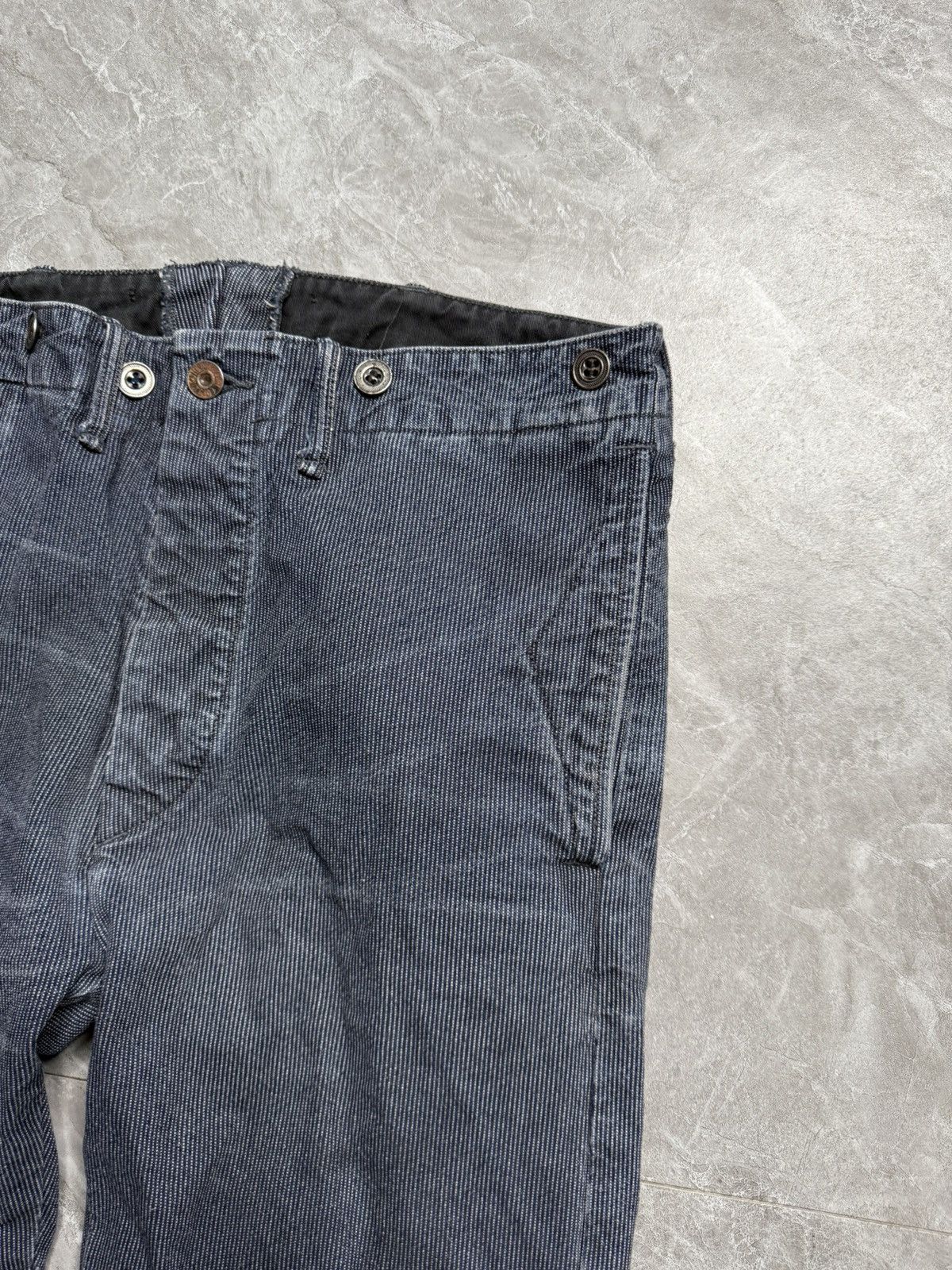 RRL Ralph Lauren RRL INDIGO DYED OFFICER PANTS Size US 32 / EU 48 - 4 Thumbnail