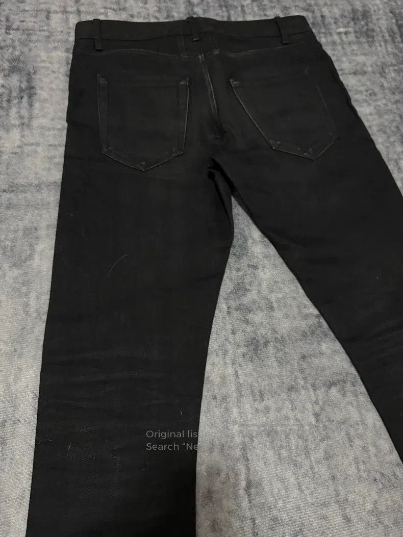 Saint Laurent Paris Saint Laurent Paris Destroyed Fringe Raw Denim Jeans Size US 30 / EU 46 - 4 Thumbnail