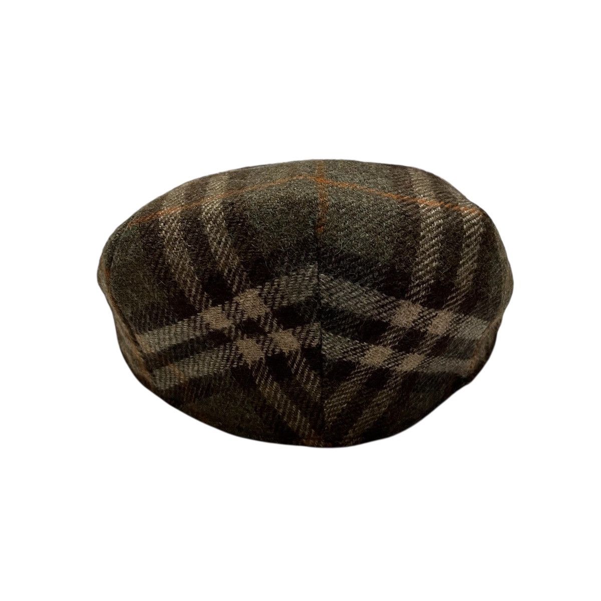 Burberry Burberrys Vintage Wool Baretta Nova Check Hat Cap Size ONE SIZE - 4 Thumbnail
