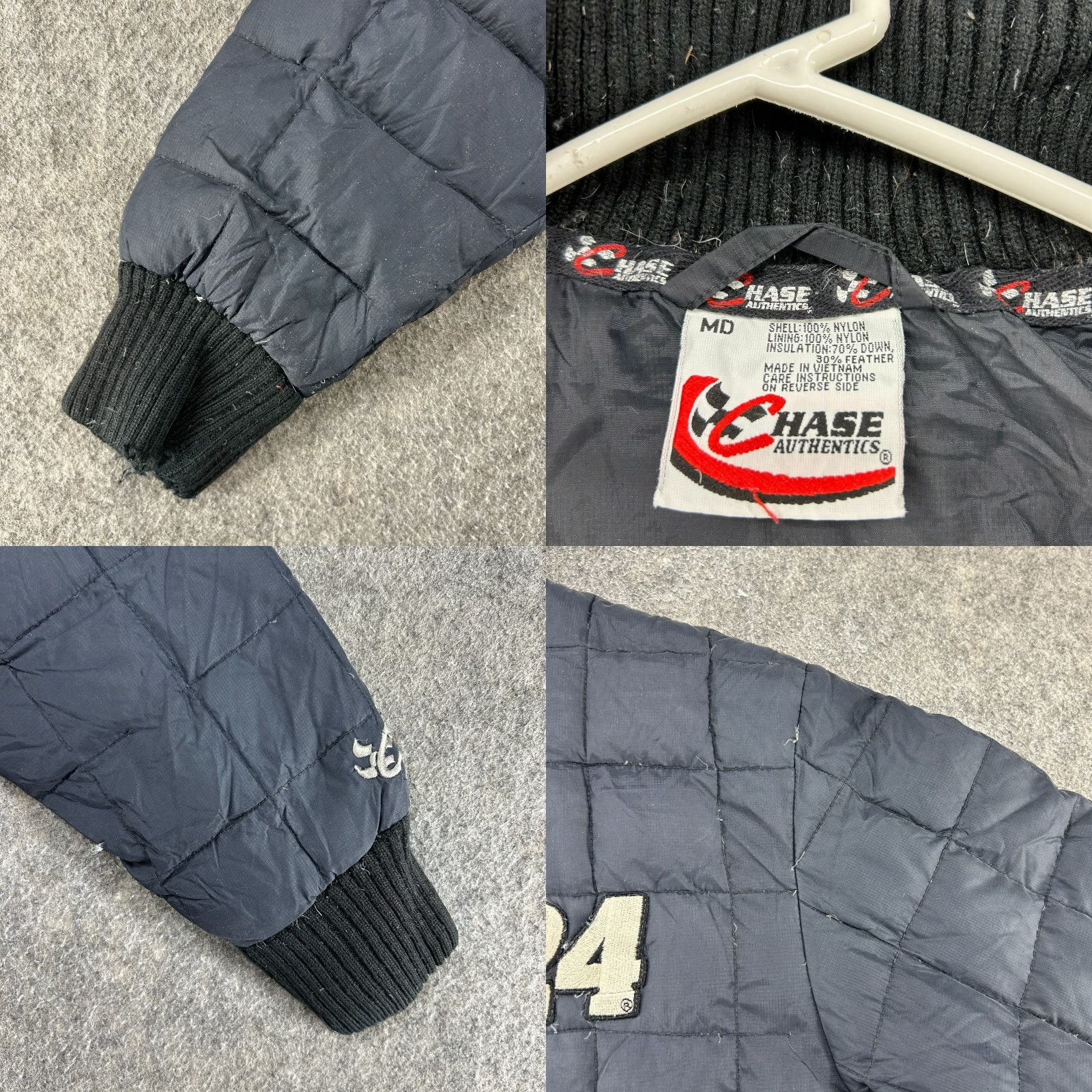 Chase Authentics VINTAGE Chase Authentics Jacket Mens M Black Puffer Goose Down Nascar Racing 90s Size US M / EU 48-50 / 2 - 9 Thumbnail