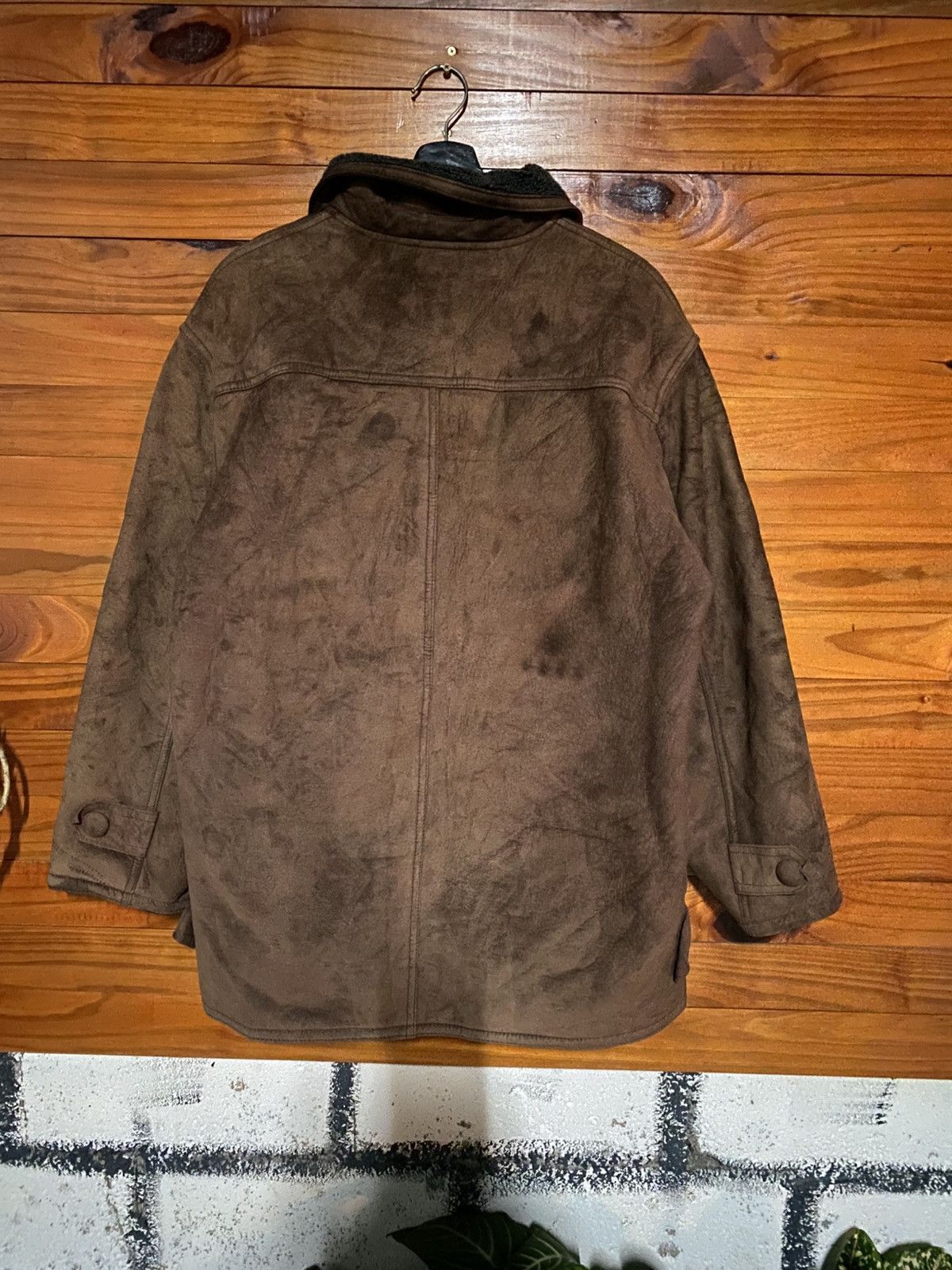 Vintage Alferido “Versace Style” Brown Faux-Shearling Outerwear Size US M / EU 48-50 / 2 - 7 Thumbnail