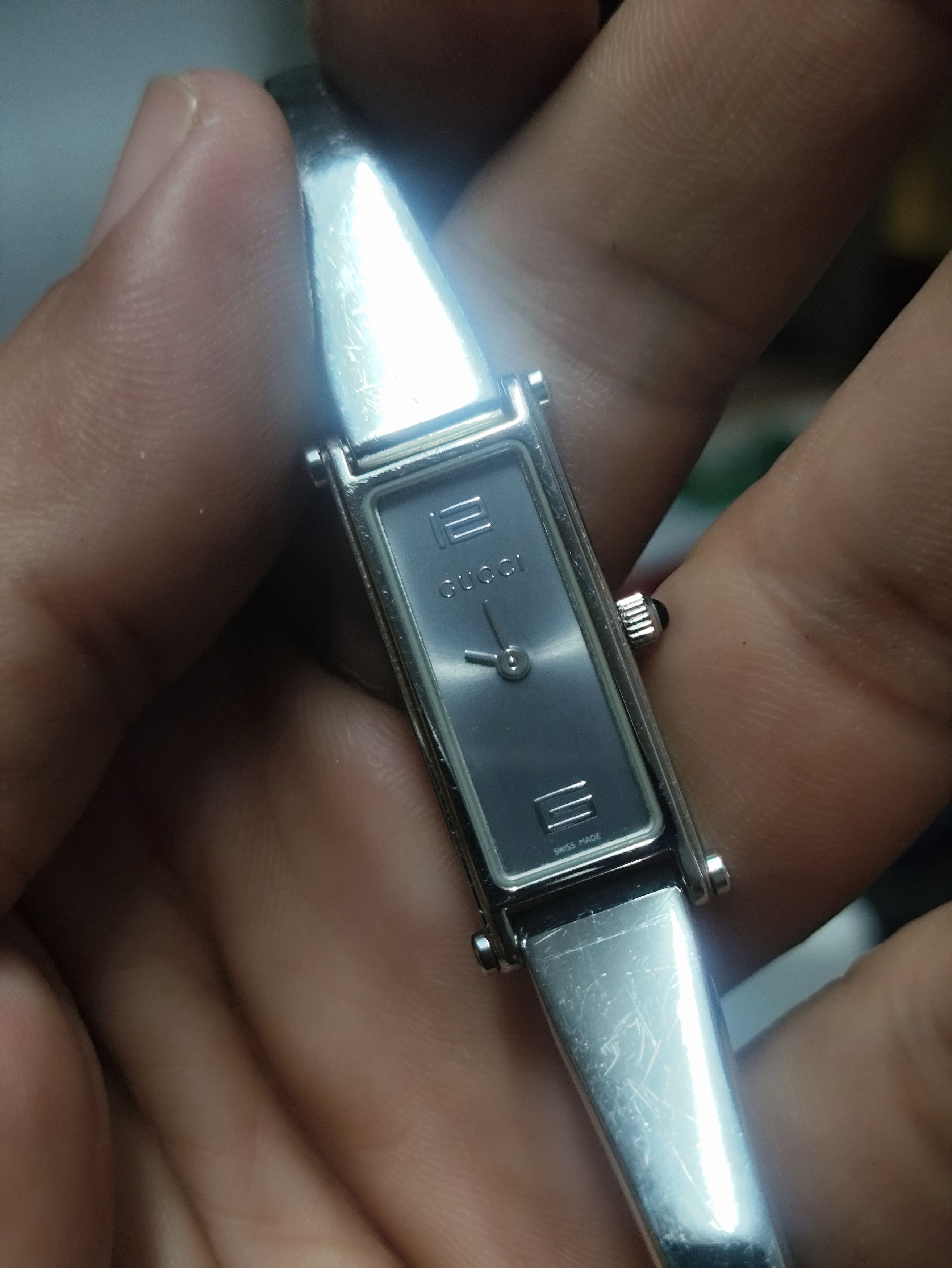 Gucci × Vintage GUCCI 1500L SWISS MADE STAINLESS STEEL WATCH Size ONE SIZE - 6 Thumbnail
