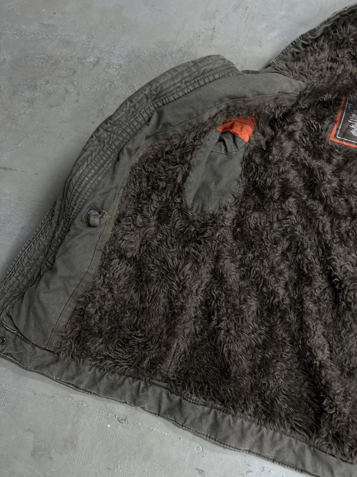 14th Addiction 💥MILITARY PARKA SHERPA LINEN HOODIE JACKET Size US S / EU 44-46 / 1 - 3 Thumbnail