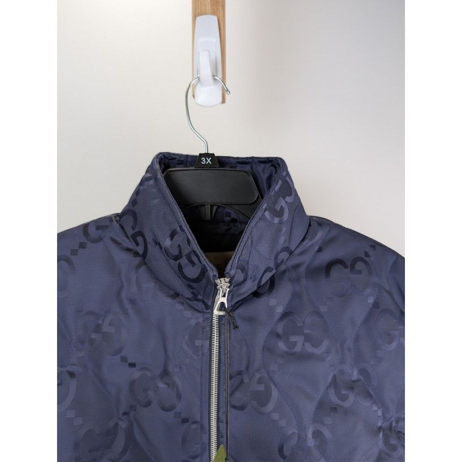 Gucci o1rshd1 Nylon Canvas GG Jumbo Gilet in Navy Size US M / EU 48-50 / 2 - 6 Thumbnail