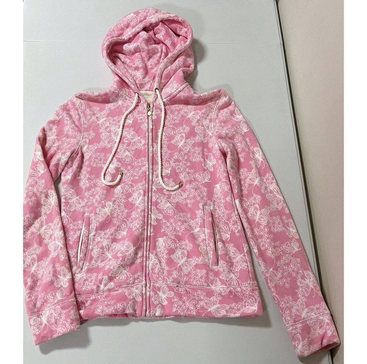 Lilly Pulitzer Lilly Pulitzer Pink Butterfly Sweater Sweatshirt Hoodie XS🎀✨ Size XS / US 0-2 / IT 36-38 - 2 Thumbnail