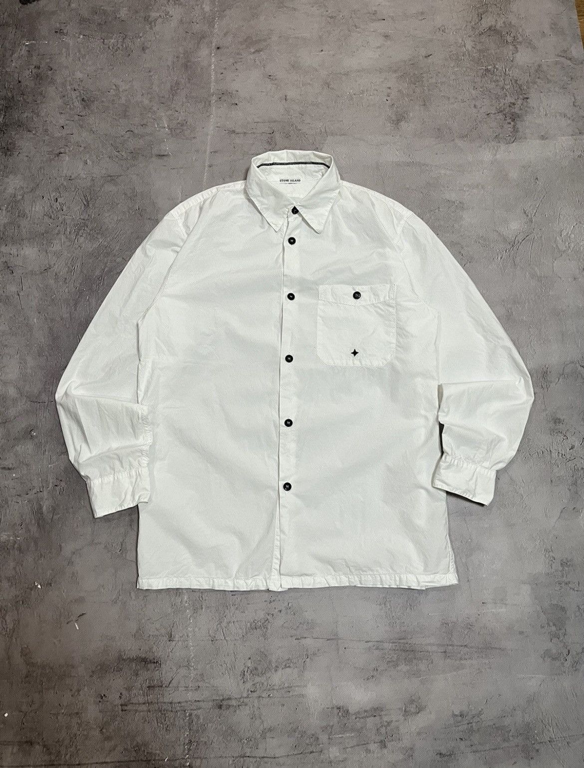 Stone Island Stone Island White Shirt Size US L / EU 52-54 / 3 - 1 Thumbnail