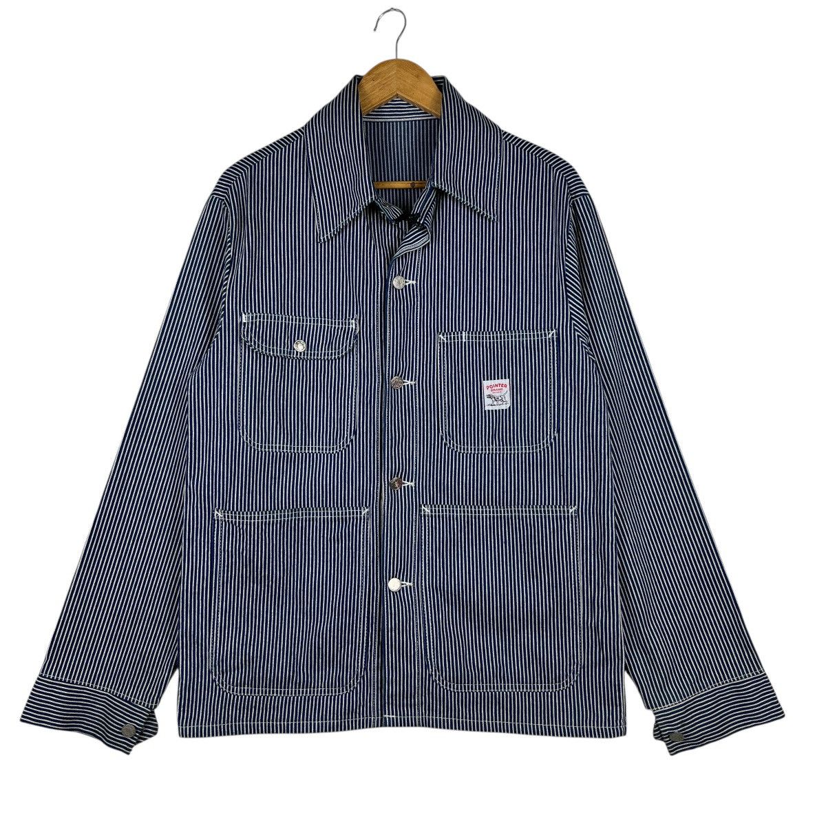 Pointer 🔥 Vintage Pointer Hikory Stripe Chore Jacket Made In Usa Size US S / EU 44-46 / 1 - 3 Thumbnail