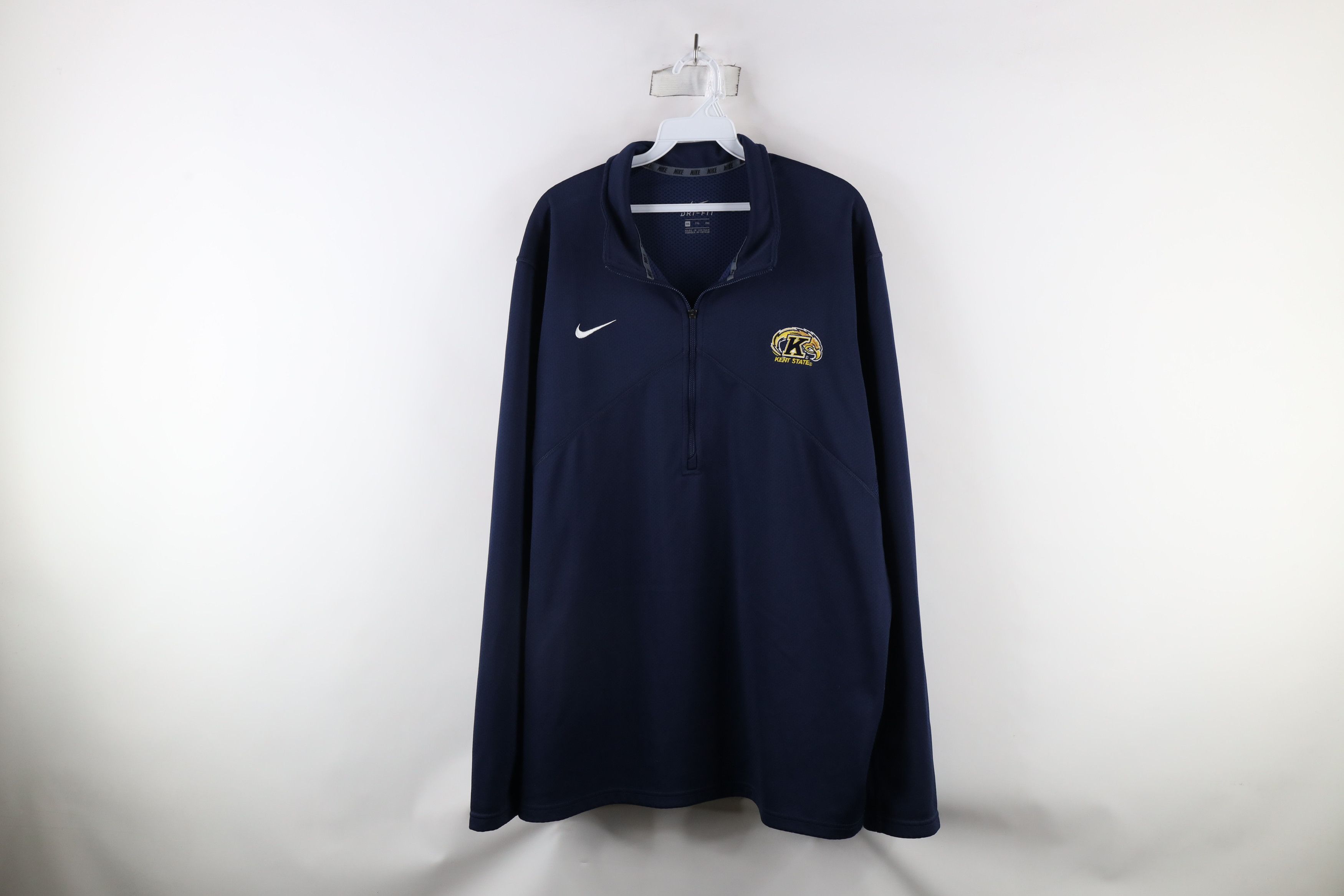 Nike × Vintage Nike Kent State University Football Half Zip Pullover Jacket Size US XXL / EU 58 / 5 - 1 Thumbnail