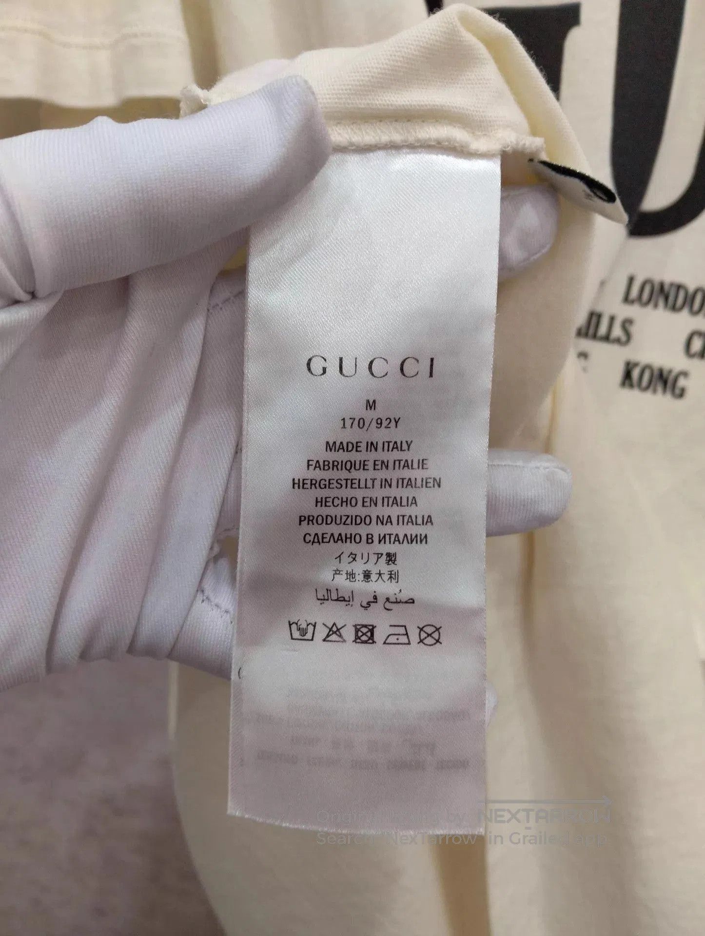 Gucci Beige Short Sleeve Graphic T. Size US M / EU 48-50 / 2 - 4 Thumbnail