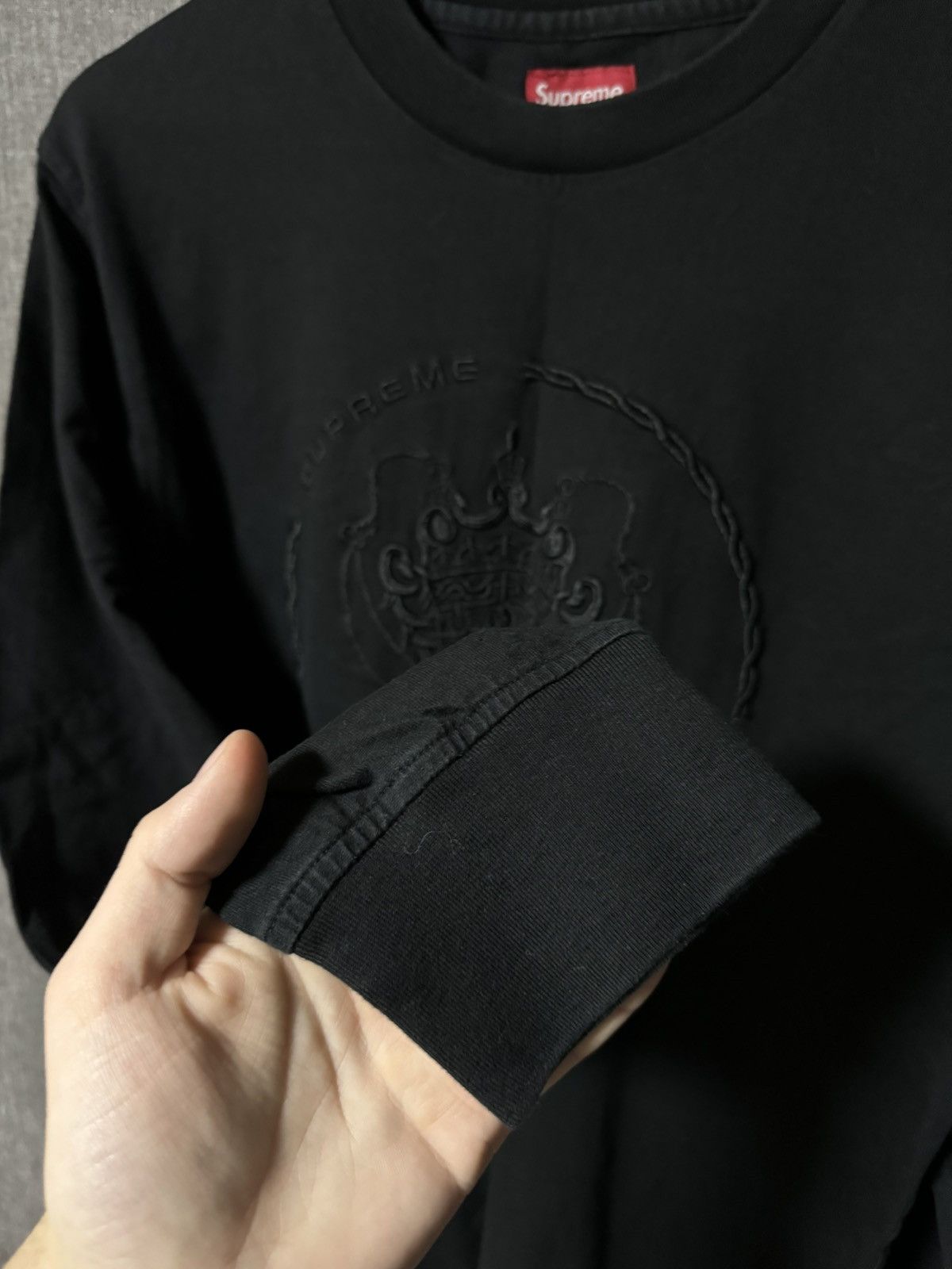 Supreme Supreme Streetwear Embroidered Logo Long Sleeve T-shirt Size US L / EU 52-54 / 3 - 9 Thumbnail