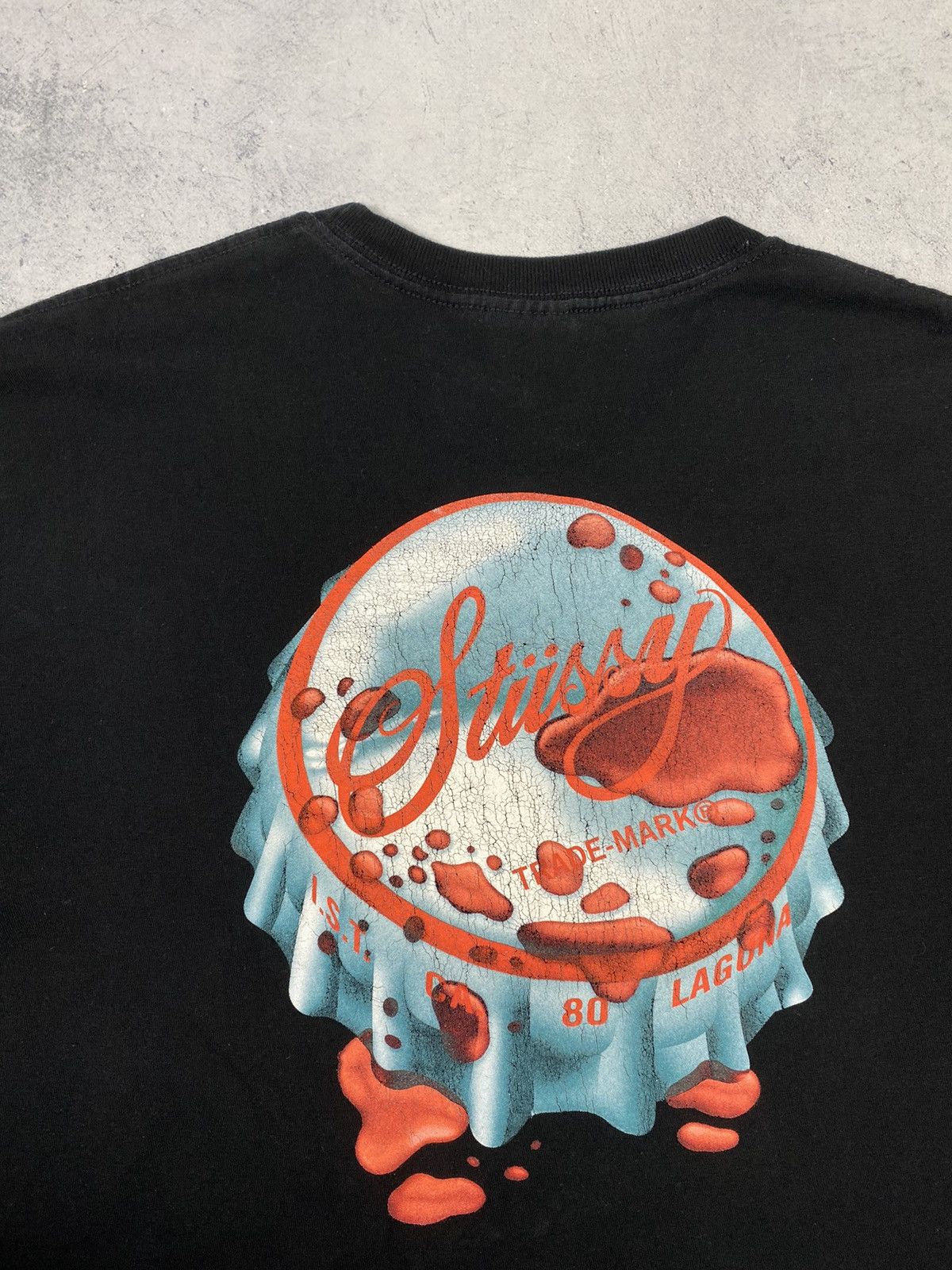 Stussy Stussy Bottlecap Big Logo Streetwear T Shirt Size US L / EU 52-54 / 3 - 5 Thumbnail