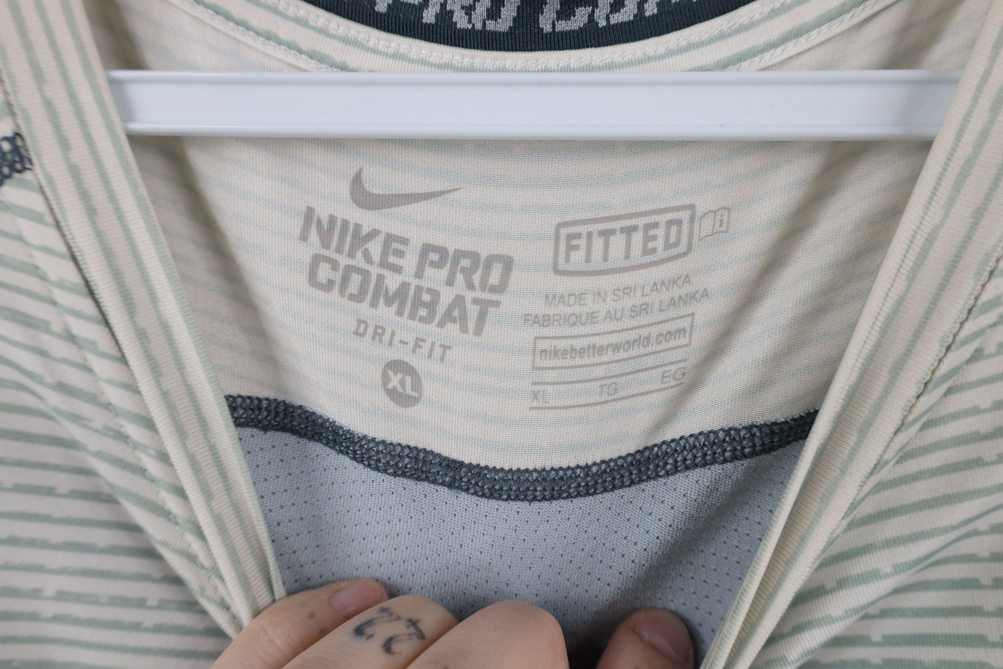 Nike × Vintage Nike Pro Combat Compression Training Gym T-Shirt Gray Size US XL / EU 56 / 4 - 6 Thumbnail