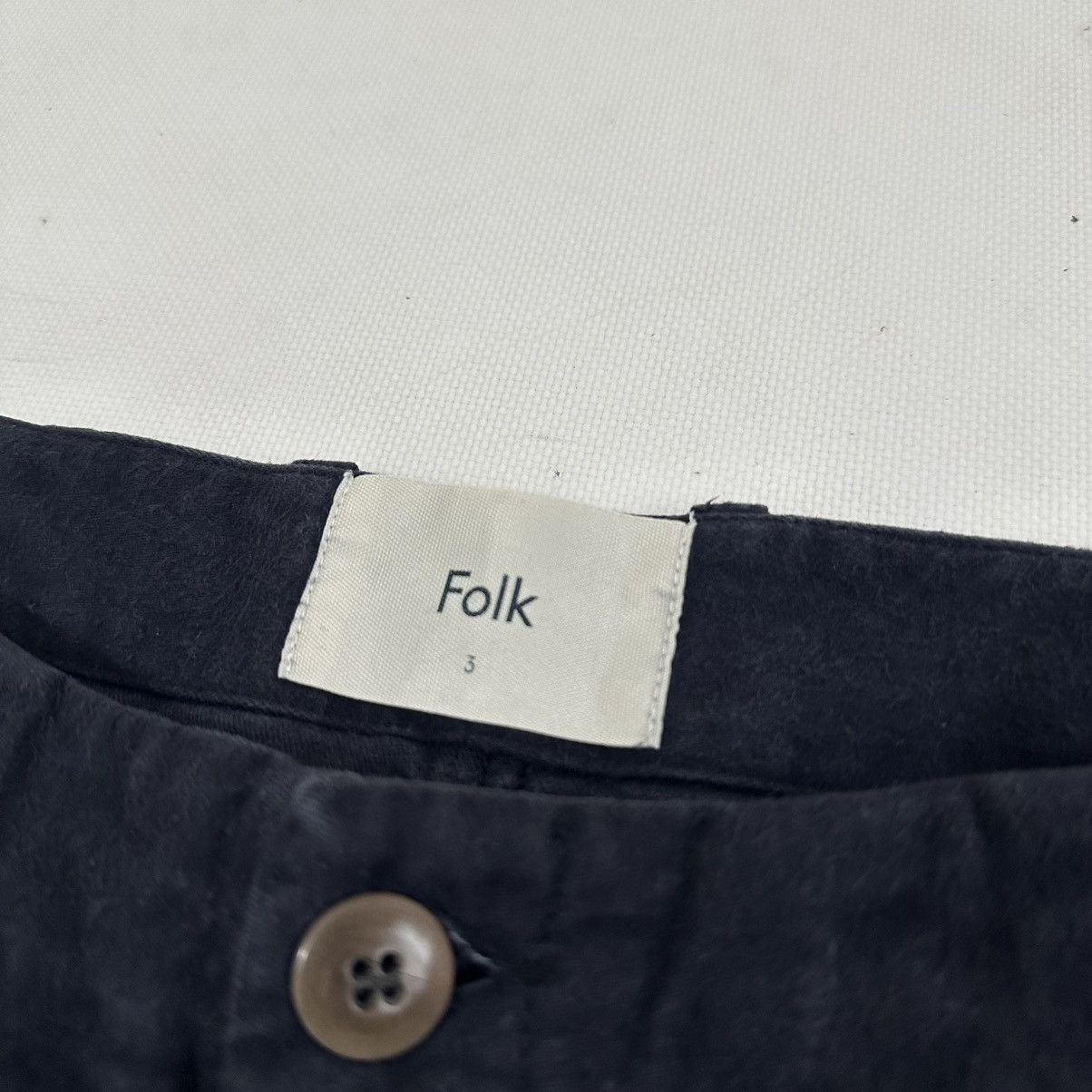 Folk Blue Folk Assembly Cotton-Twill Trousers Size US 32 / EU 48 - 5 Thumbnail