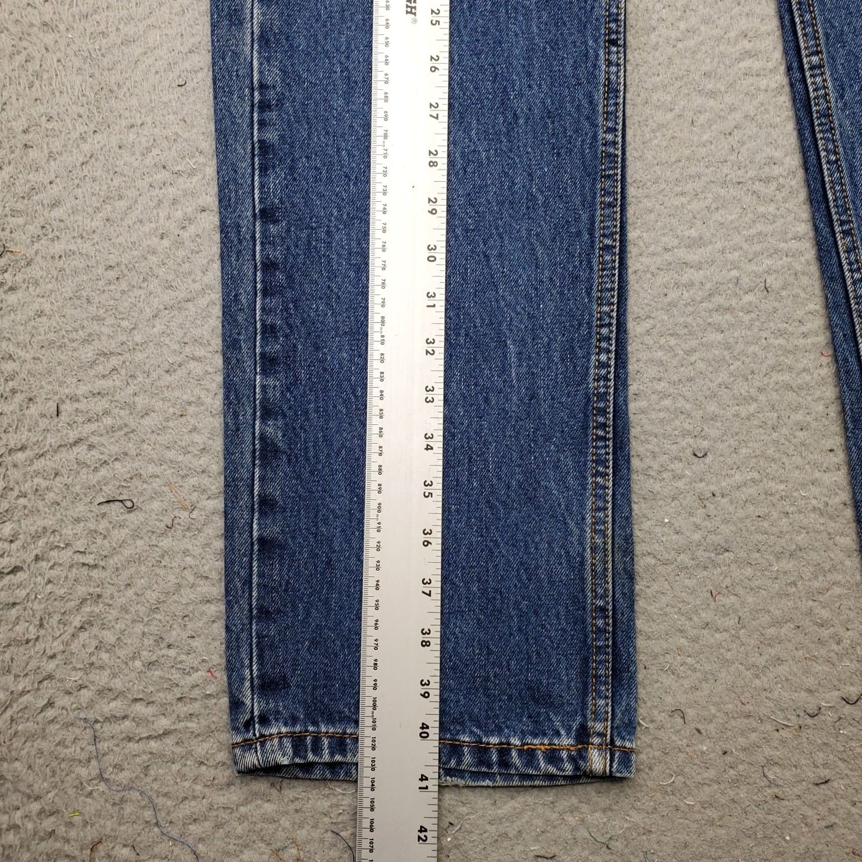 Levi's Levi's 505 Straight Jeans Mens 32x32 Blue Streetwear 5-Pocket Design Size US 32 / EU 48 - 3 Thumbnail