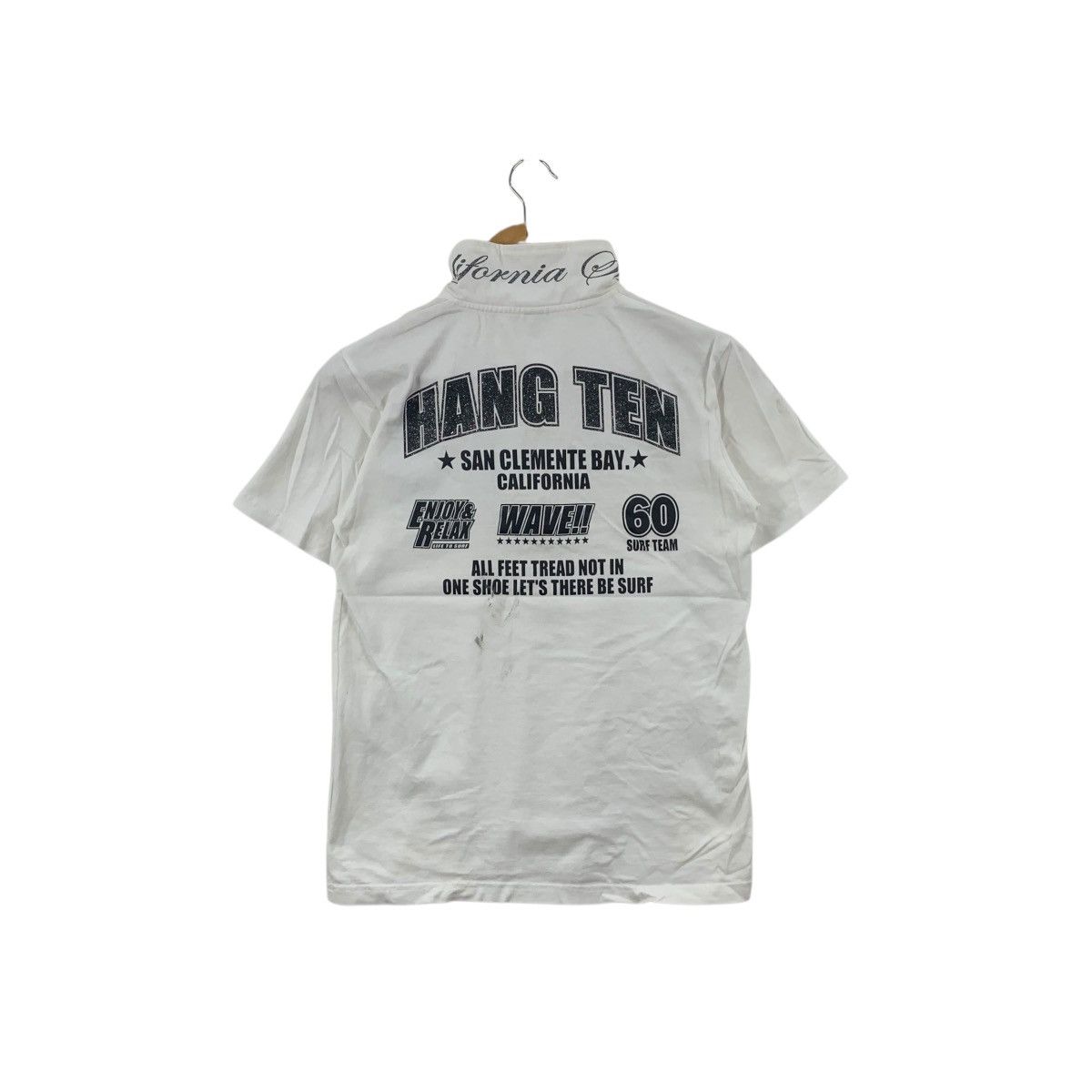 Hang Ten HANG TEN SURF Embossed Logo California Half Zipper Tee Shirt Size US S / EU 44-46 / 1 - 8 Thumbnail