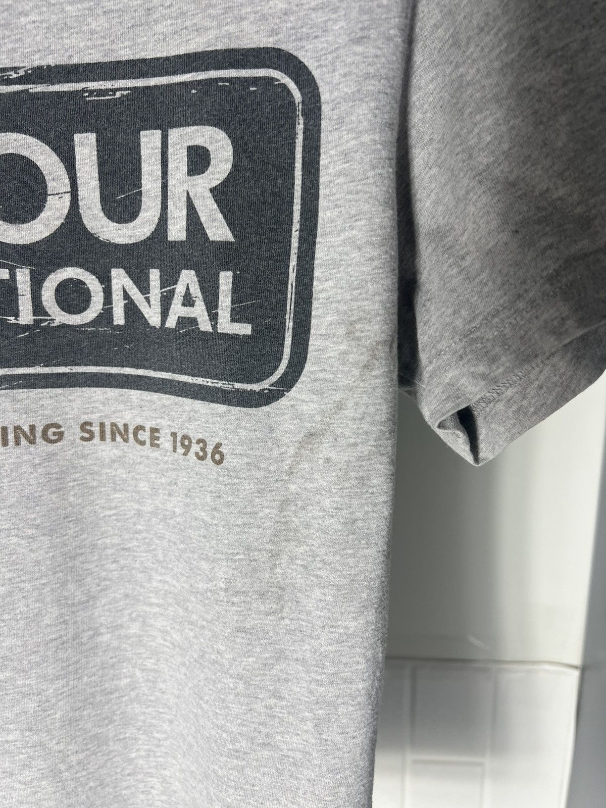Barbour × Vintage VERY RARE BARBOUR INTERNATIONAL MOTORCYCLE T-SHIRT Y2K 90s Size US S / EU 44-46 / 1 - 4 Thumbnail