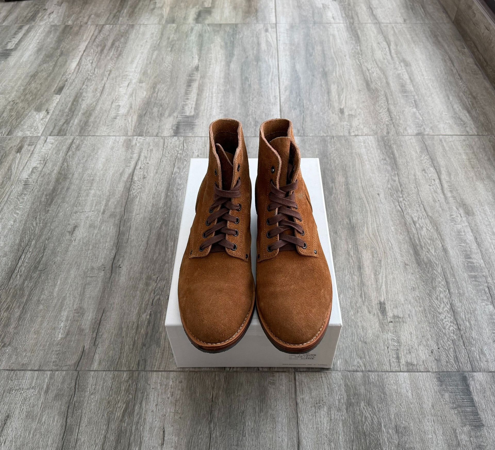 Visvim visvim marshal boots in camel suede Size US 11 / EU 44 - 1 Thumbnail
