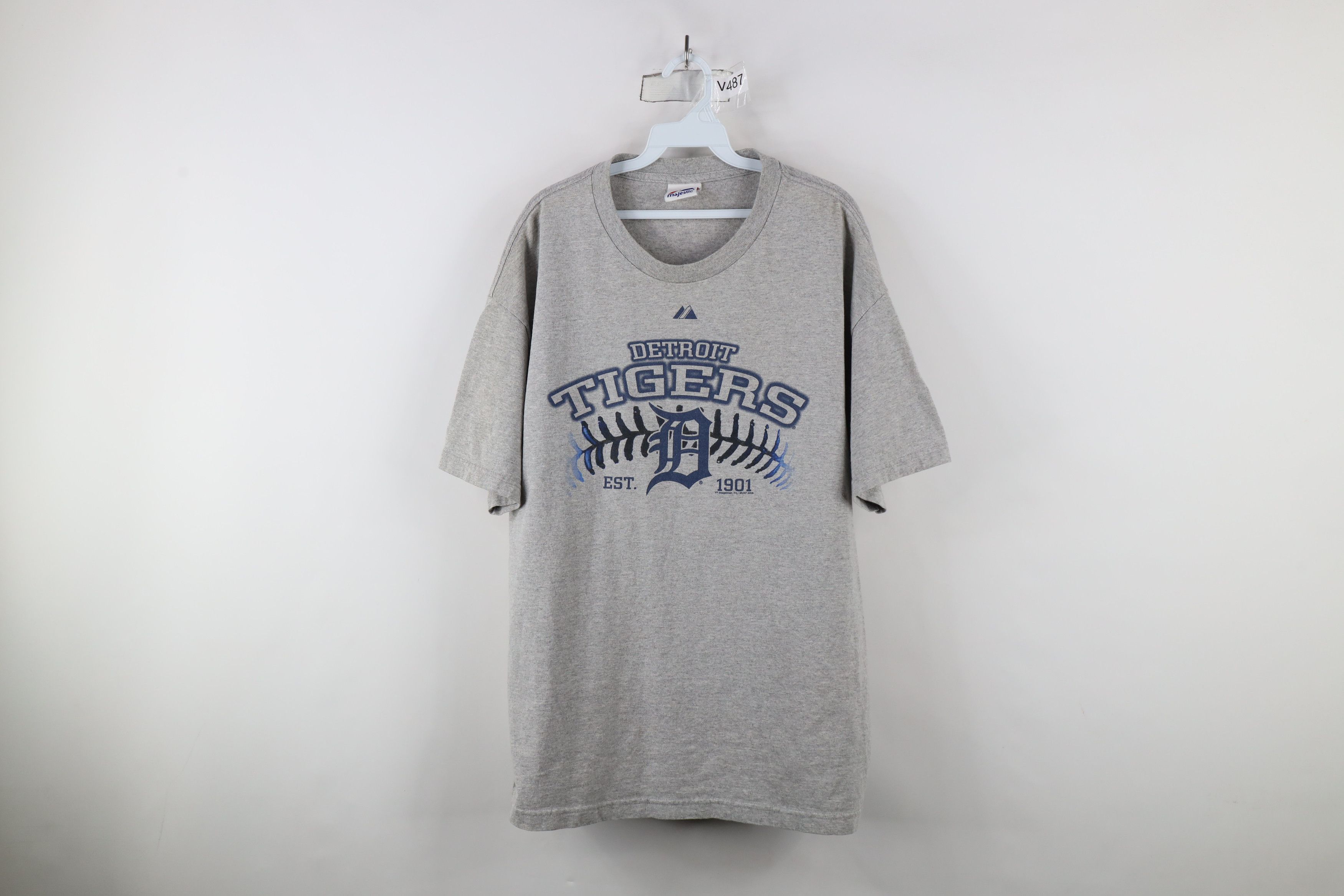 Majestic × Vintage Vintage Y2K Majestic Tigers Baseball Short Sleeve T-Shirt Size US XL / EU 56 / 4 - 1 Thumbnail