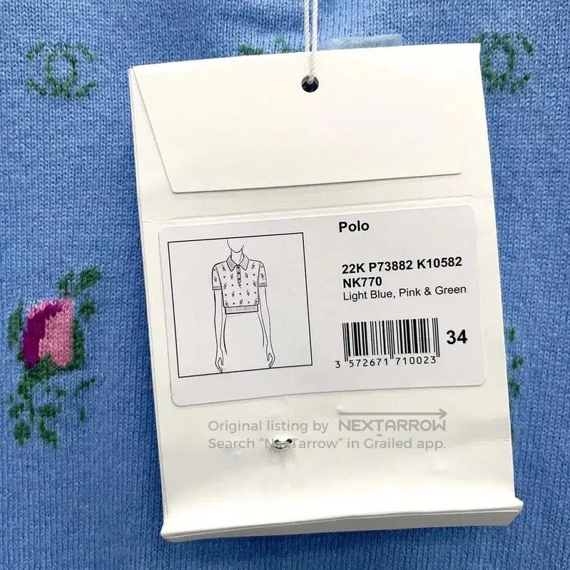Chanel Chanel Blue Cashmere Short Sleeve T-Shirt . Size S / US 4 / IT 40 - 4 Thumbnail