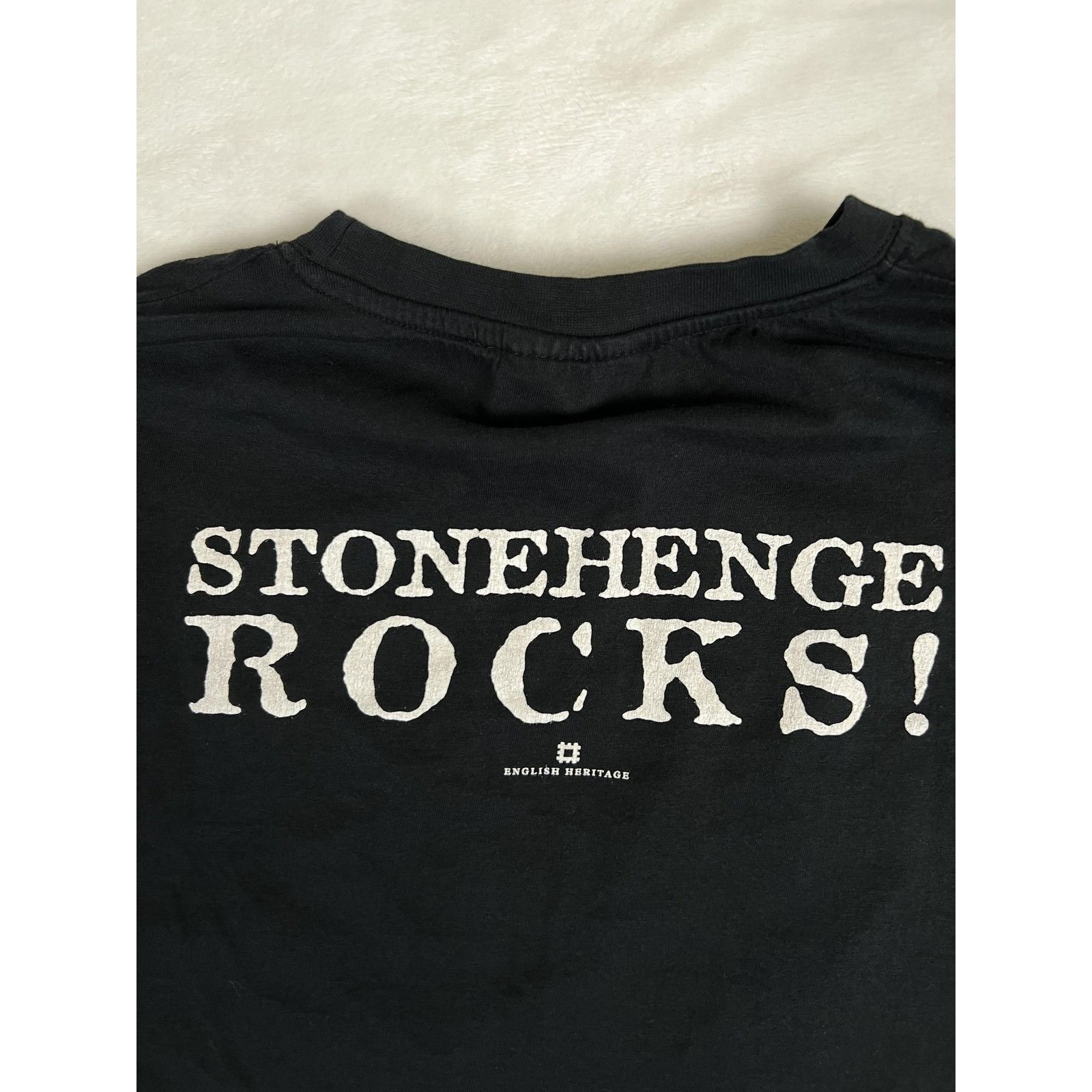 Other Stonehenge Rocks Shirt Mens 2XL Black Graphic T-Shirt Tee En Size US XXL / EU 58 / 5 - 6 Thumbnail