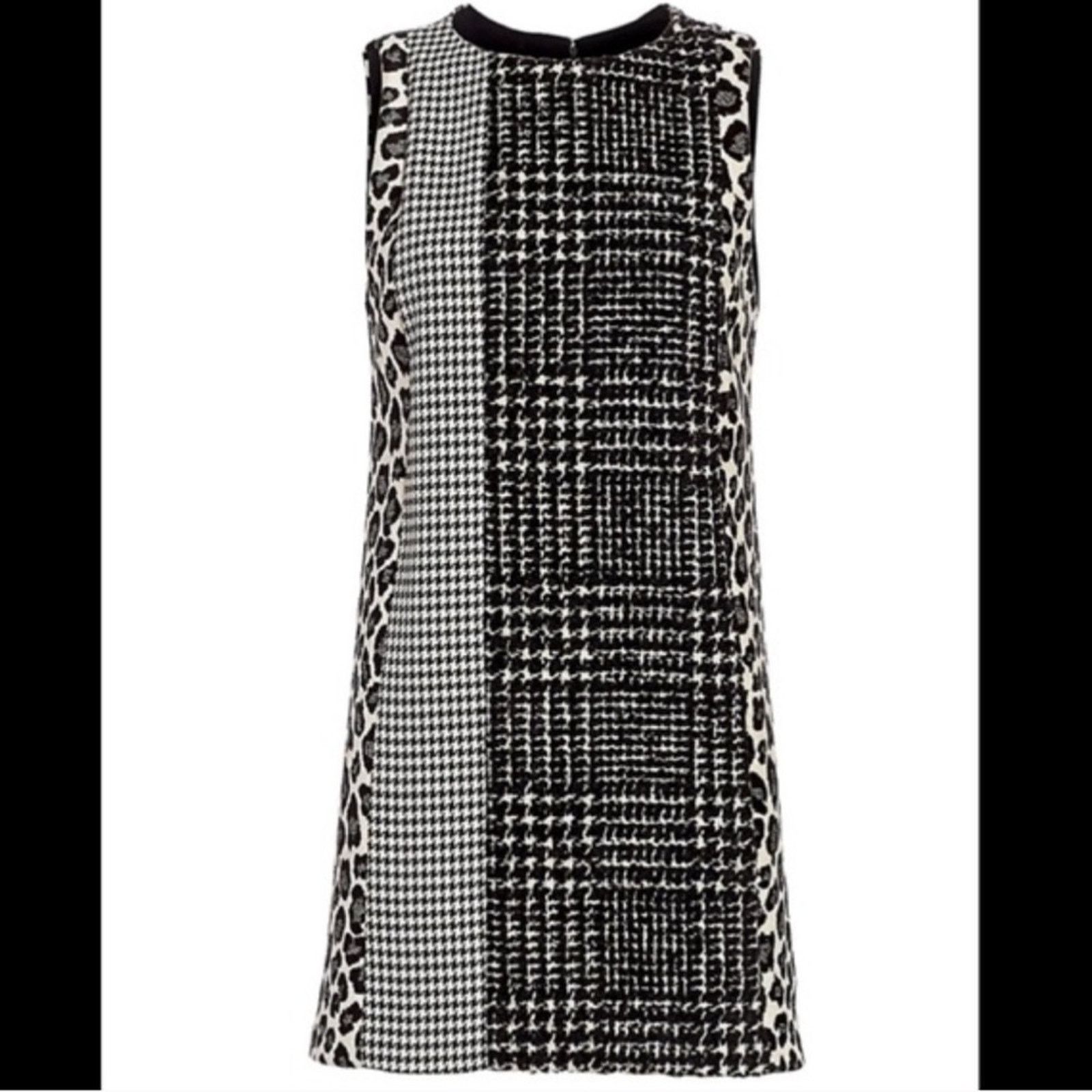 Alice + Olivia Alice + Olivia Clyde Animal Print Patchwork Shift Dress 4 Size S / US 4 / IT 40 - 14 Thumbnail