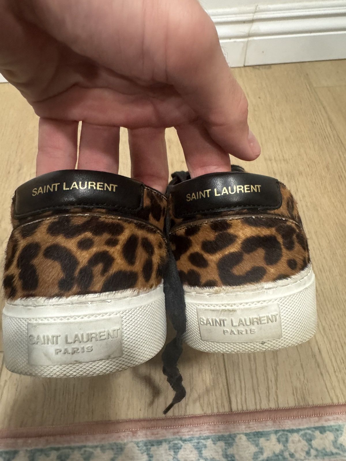 Saint Laurent Paris Ponyhair Leopard Venice Skates Size US 8 / EU 41 - 8 Thumbnail