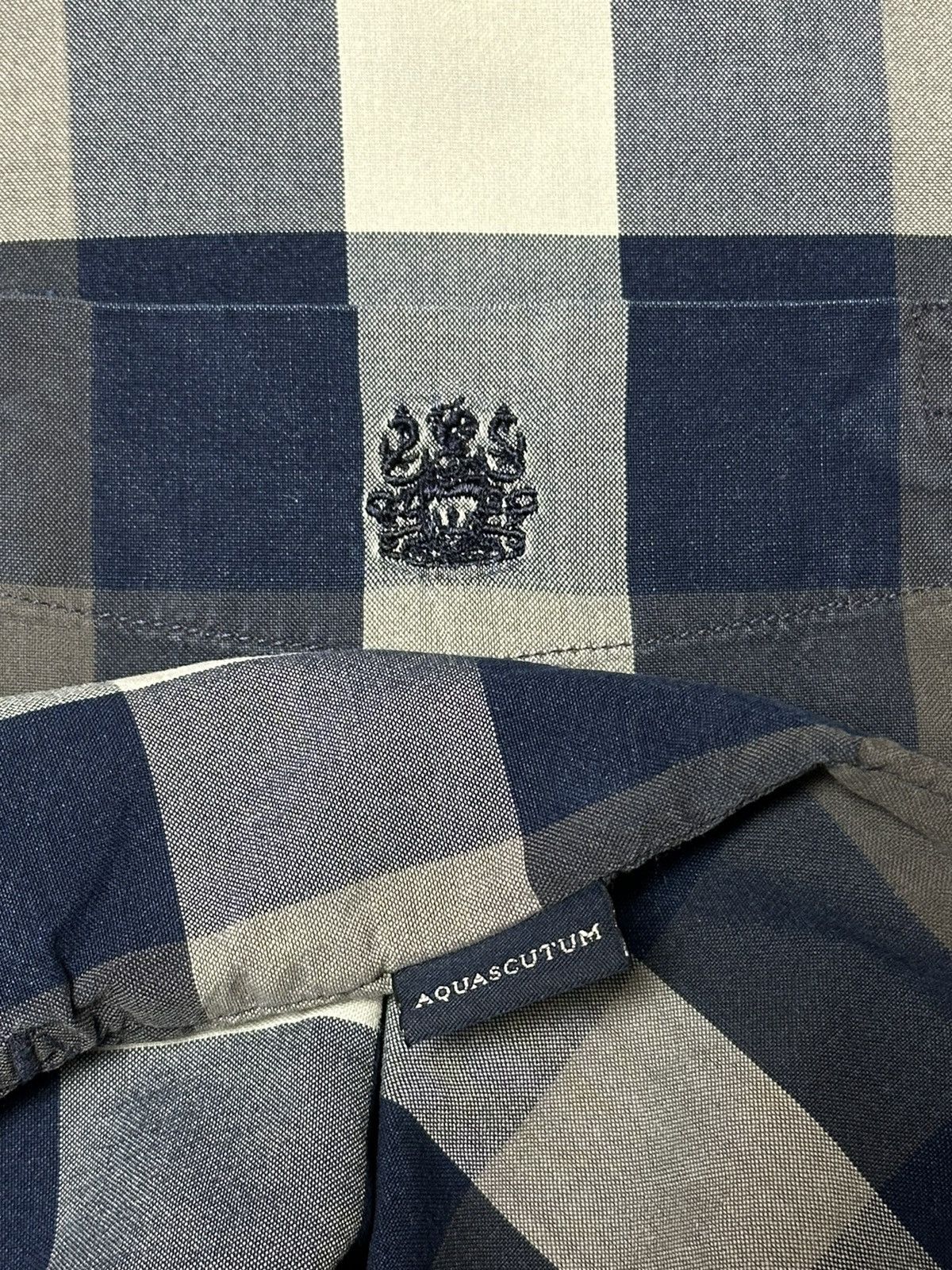 Aquascutum × Vintage Aquascutum London Checked Button Up Shirt Size US L / EU 52-54 / 3 - 5 Thumbnail