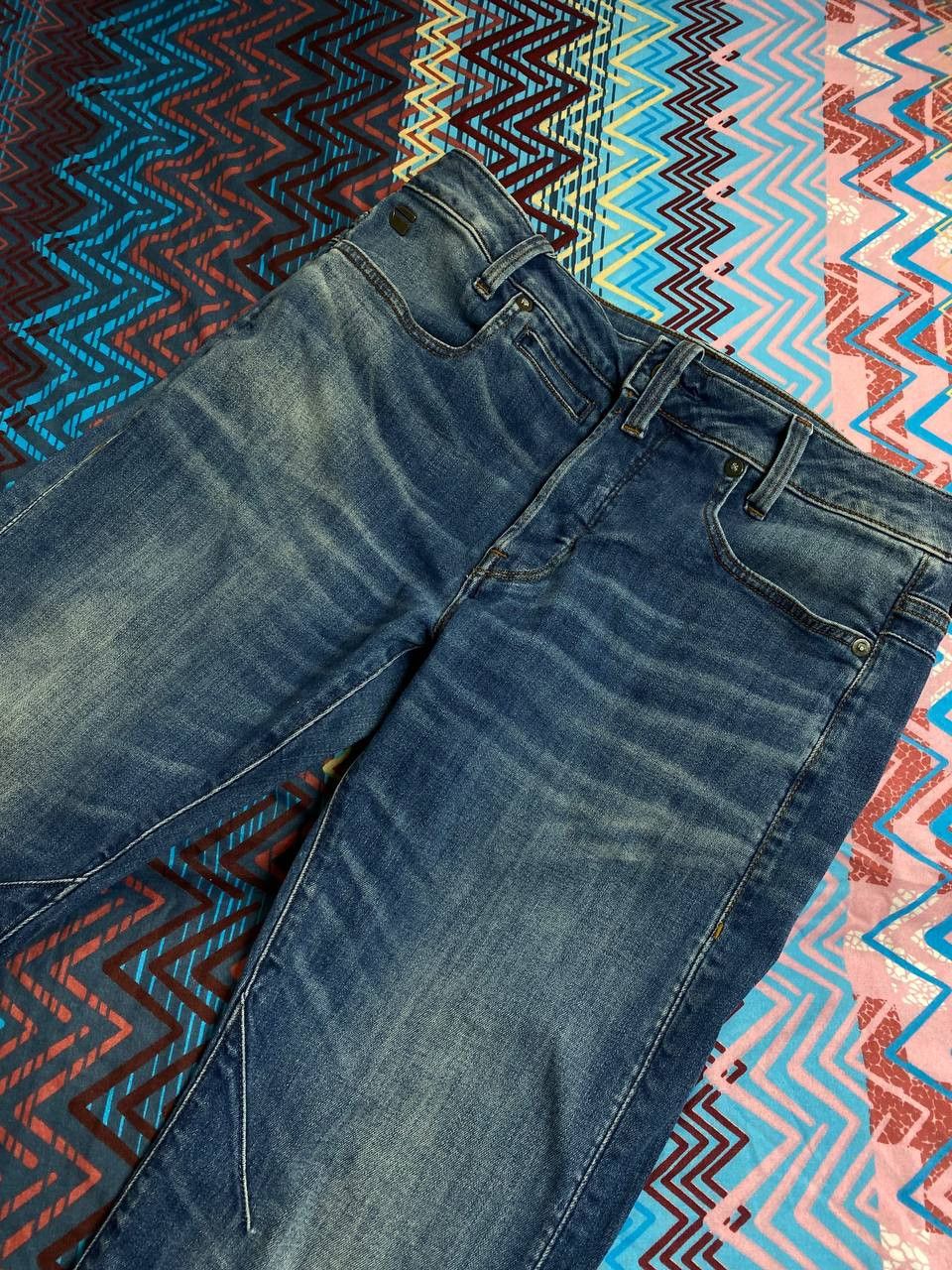 G-Star × Vintage Vintage Y2K baggy trashed faded grunge g star raw jeans pant Size US 31 - 18 Thumbnail
