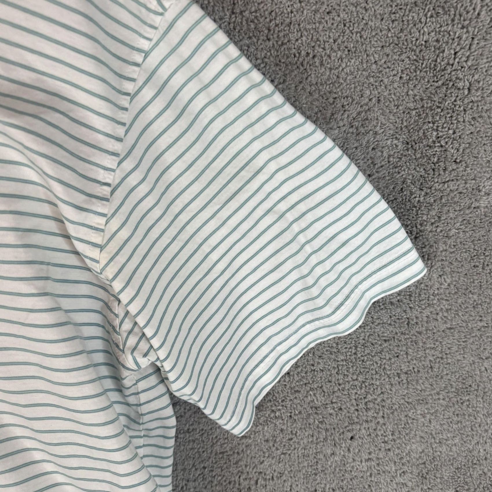 Peter Millar Peter Millar Polo Shirt Mens M White Green Stripe 100% Cotton Golf AC 1896 Logo Size US M / EU 48-50 / 2 - 3 Thumbnail