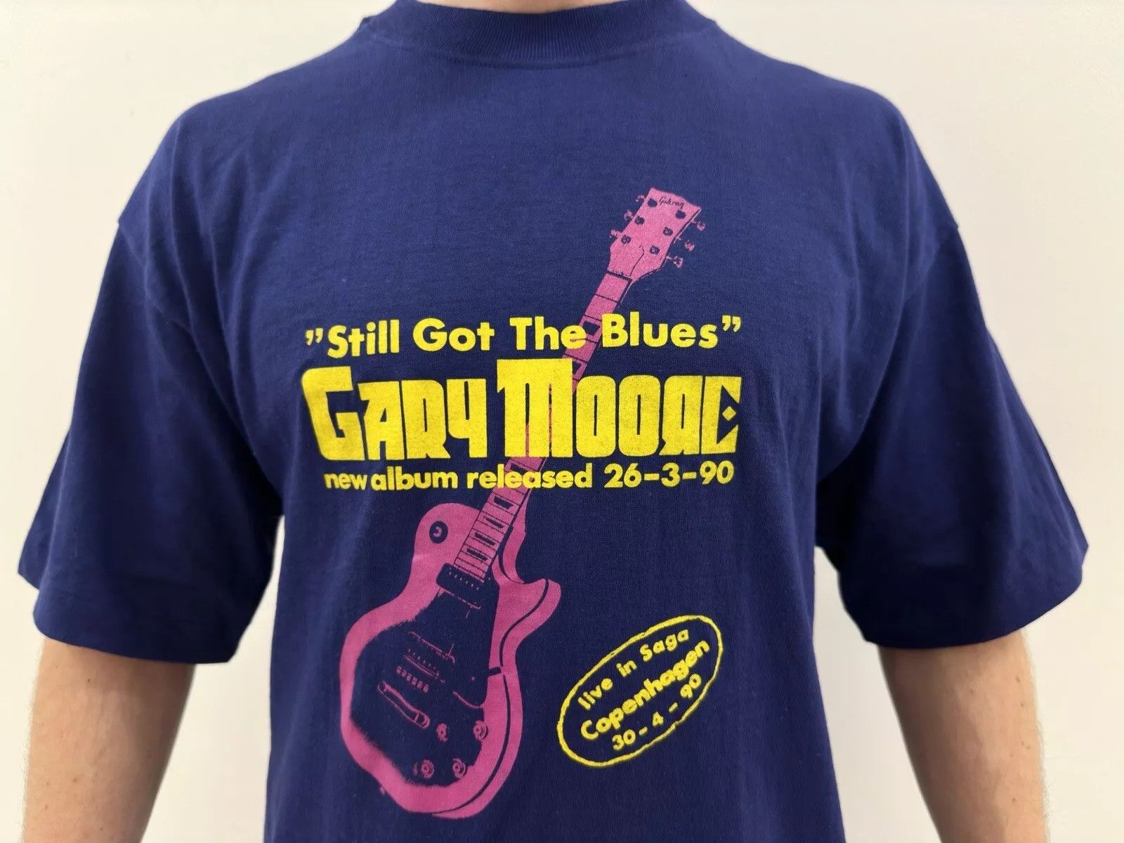 Vintage Vintage 1990s Gary Moore Still Got The Blues New Album Shirt Size US L / EU 52-54 / 3 - 3 Thumbnail
