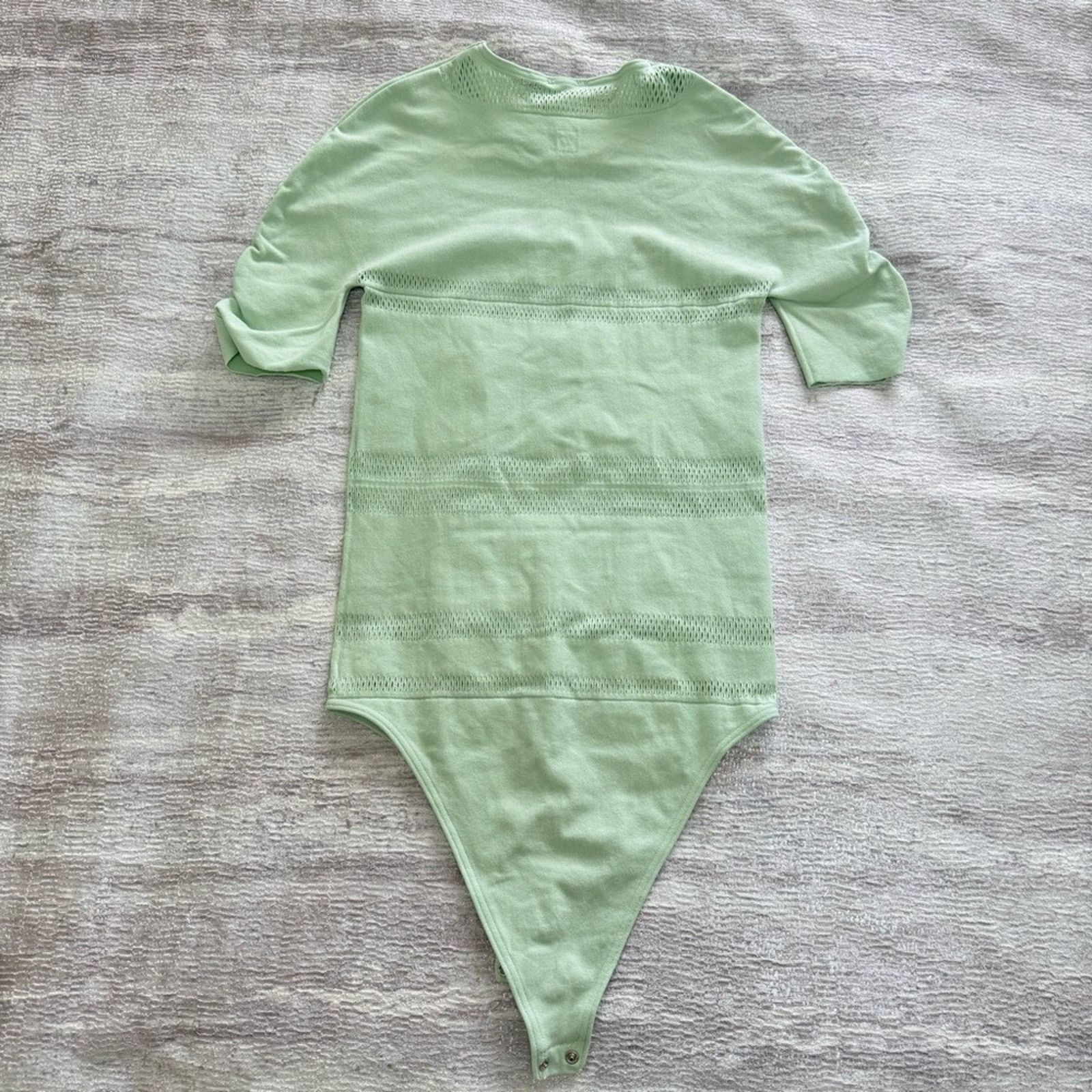 Wolford NWT! Wolford Aqua Bodysuit, Size S Mint Color Net Lines Body Size S / US 4 / IT 40 - 5 Thumbnail
