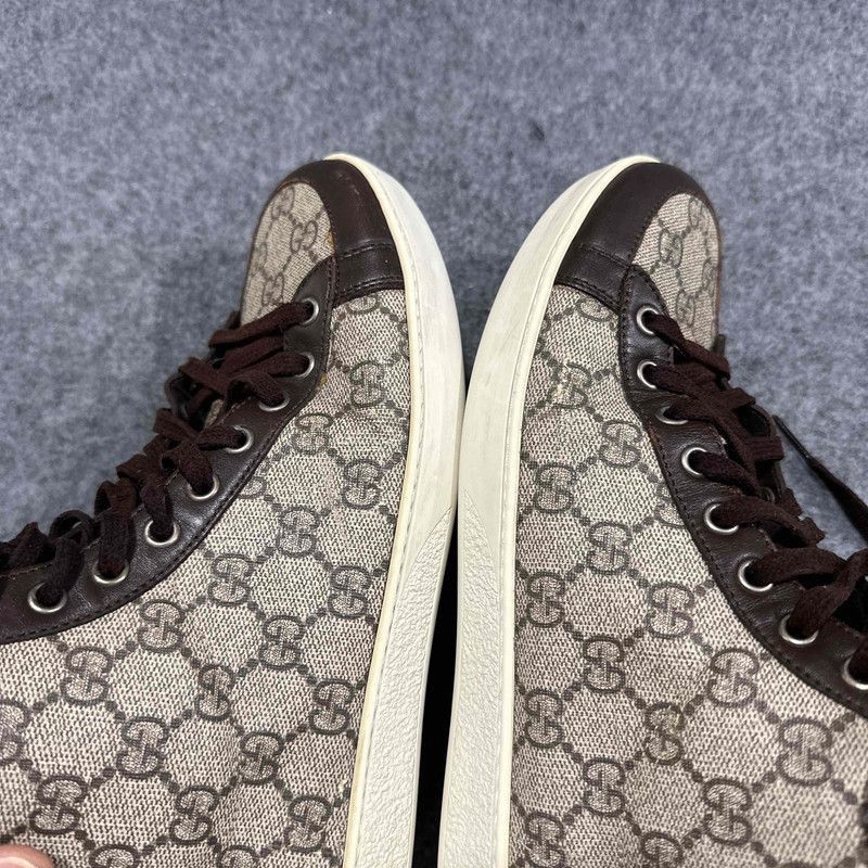 Gucci Gucci Brown High-Top Fashion Sneakers for Men Size US 8.5 / EU 41-42 - 9 Thumbnail