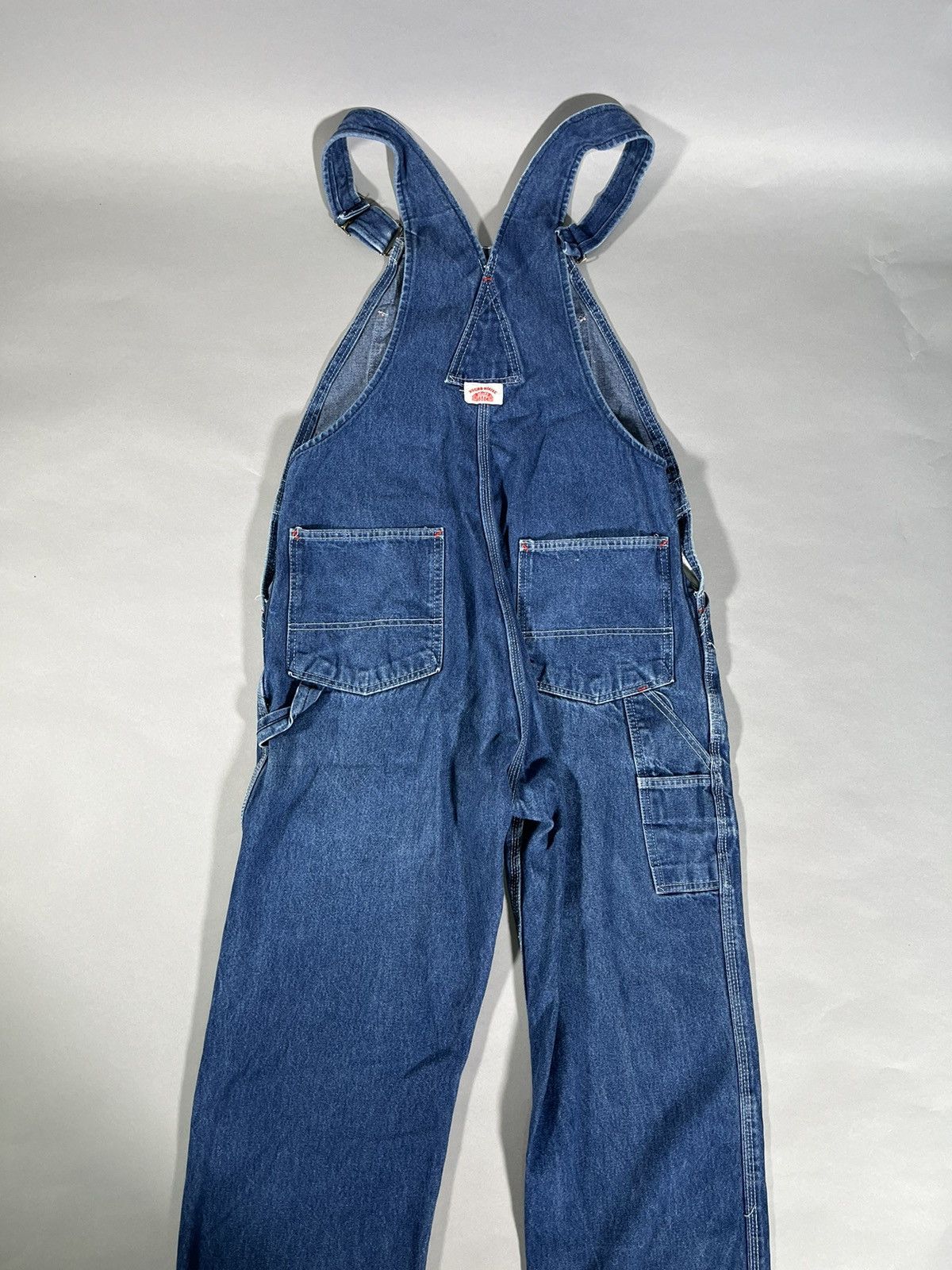 Other Rare Vintage Workers Round House Denim Overalls Size US 32 / EU 48 - 8 Thumbnail
