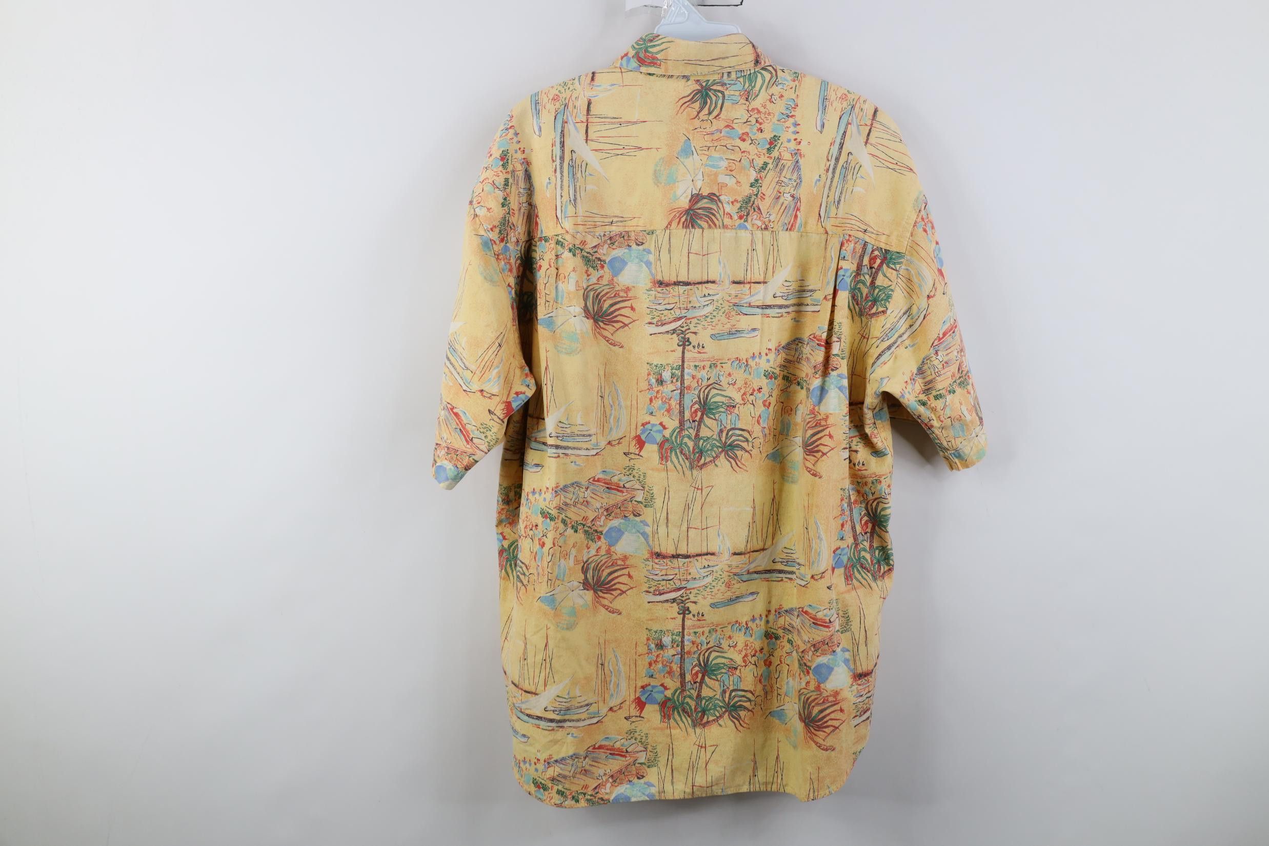 Vintage Vintage 90s Streetwear Beach Luau Hawaiian Button Shirt Size US M / EU 48-50 / 2 - 9 Thumbnail